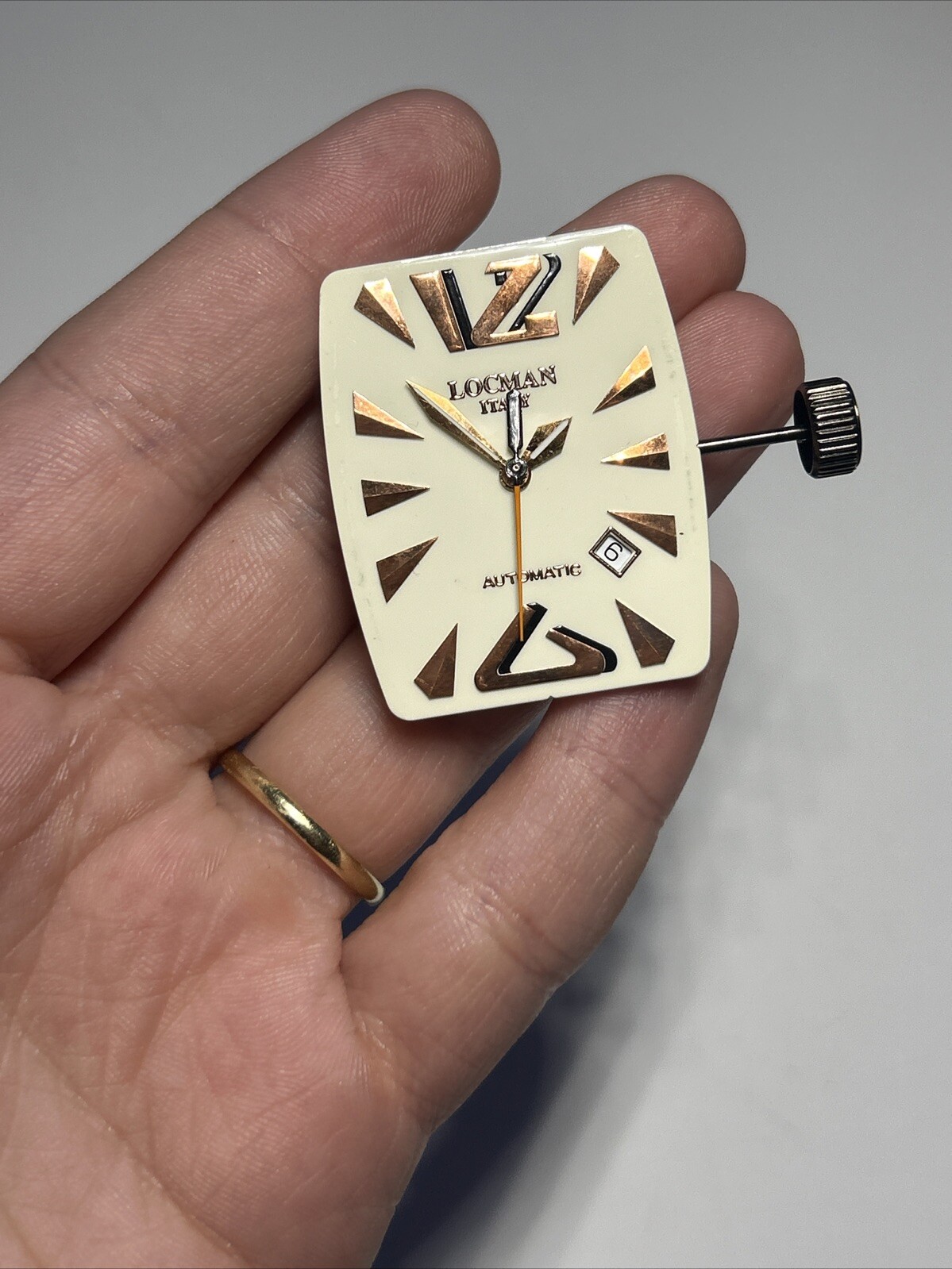LOCMAN Italy Automatic Calendar 25J Cal 2824-2 Swiss Watch Movement