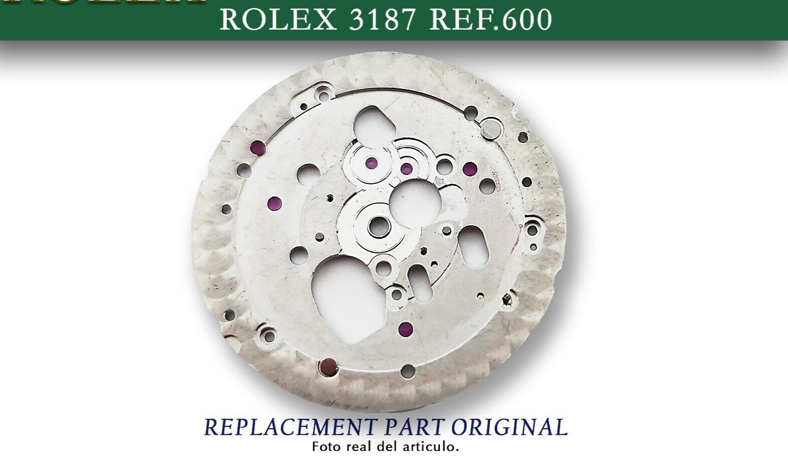 Watch Part Rolex. Original Calibre. 3187 – Piece – 600.