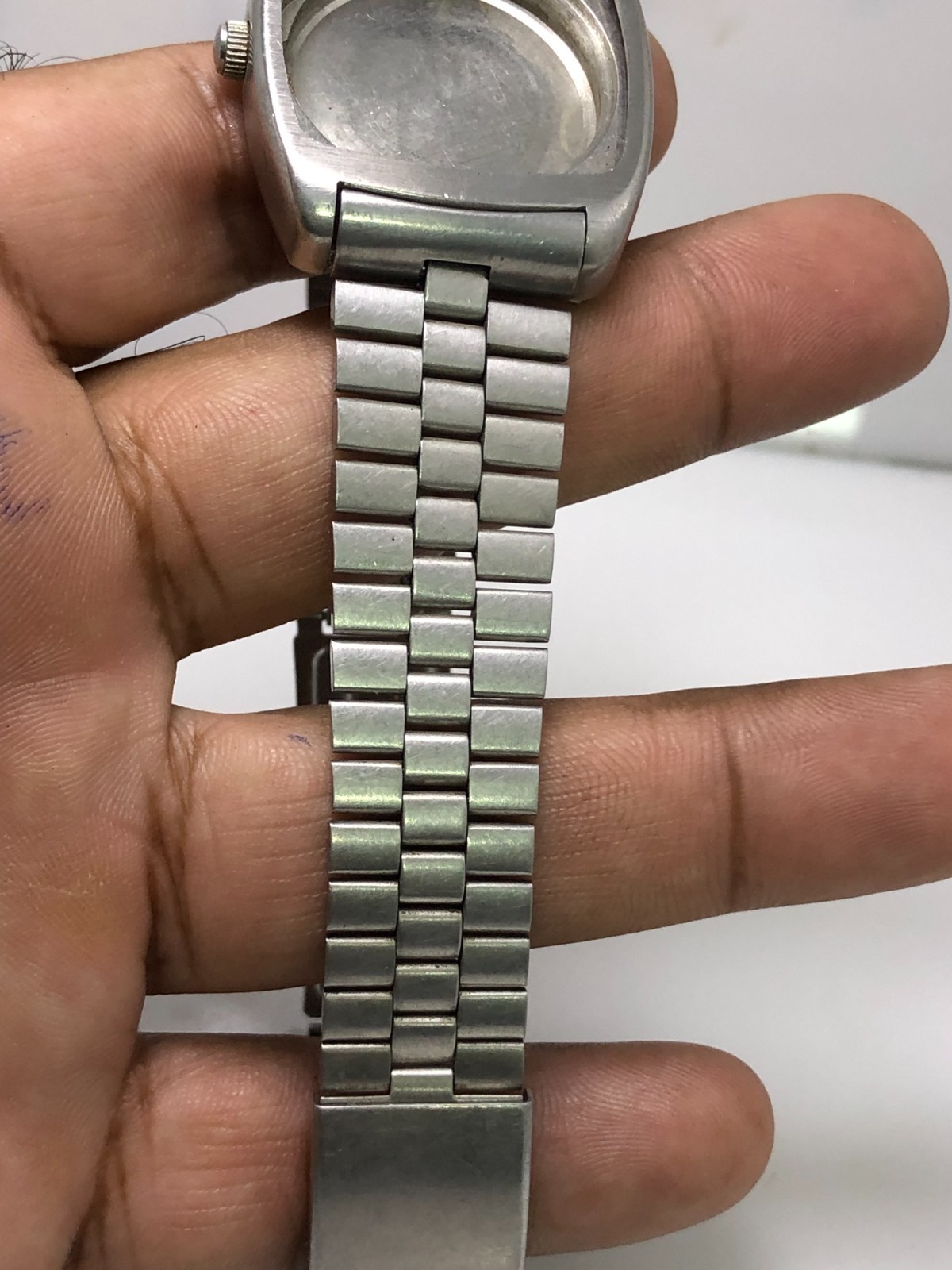 Vintage Seiko LM 5606-5040 Case & Bracelet Used as a Parts