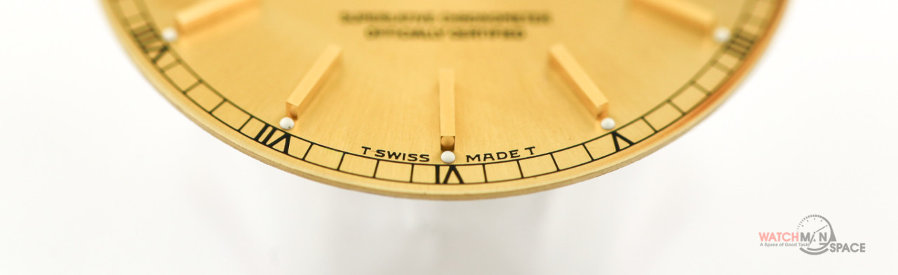 Original Men’s Rolex DayDate 36mm 18238 18038 Champagne Stick Dial 18KY #L16