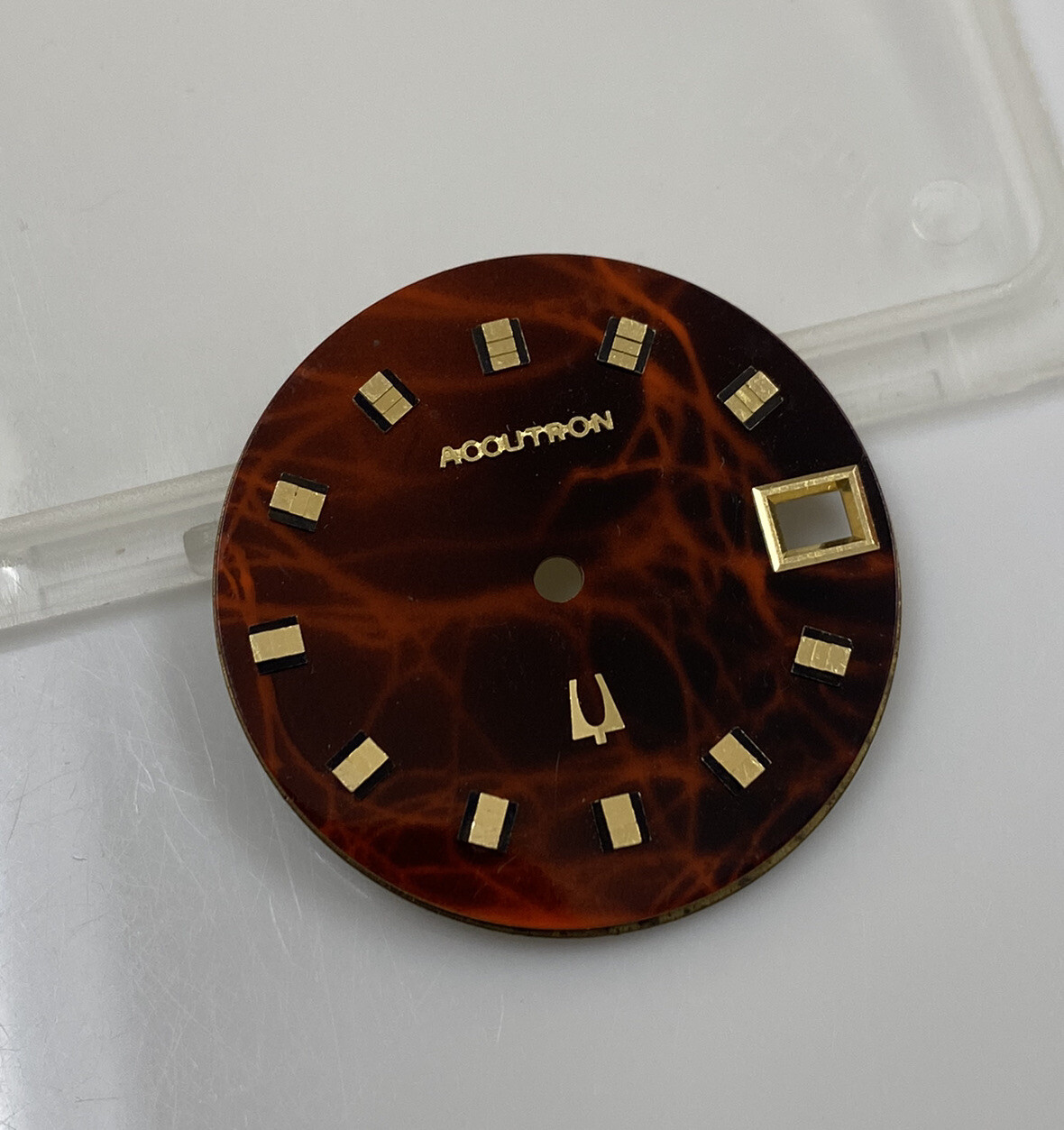 Original Vintage Bulova Accutron Caliber 218 29.5mm Marble Dial