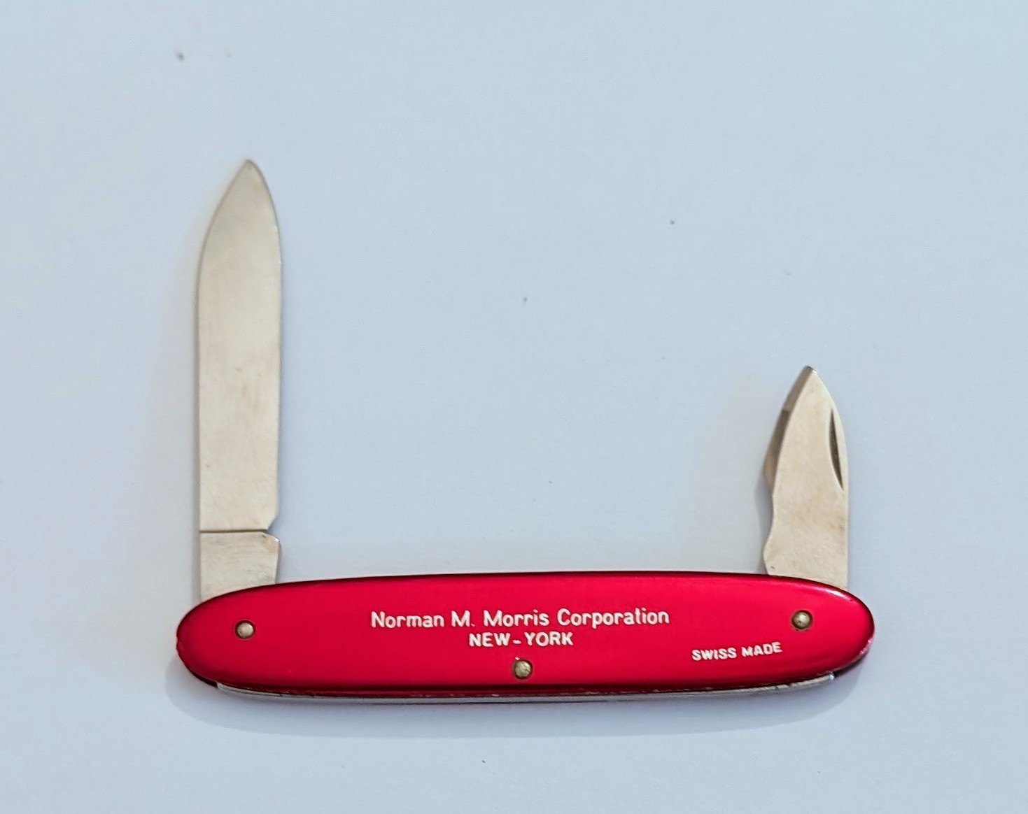 Omega Watch Pocket Knife Swiss Made Norman M Morris Corp New York Victorinox