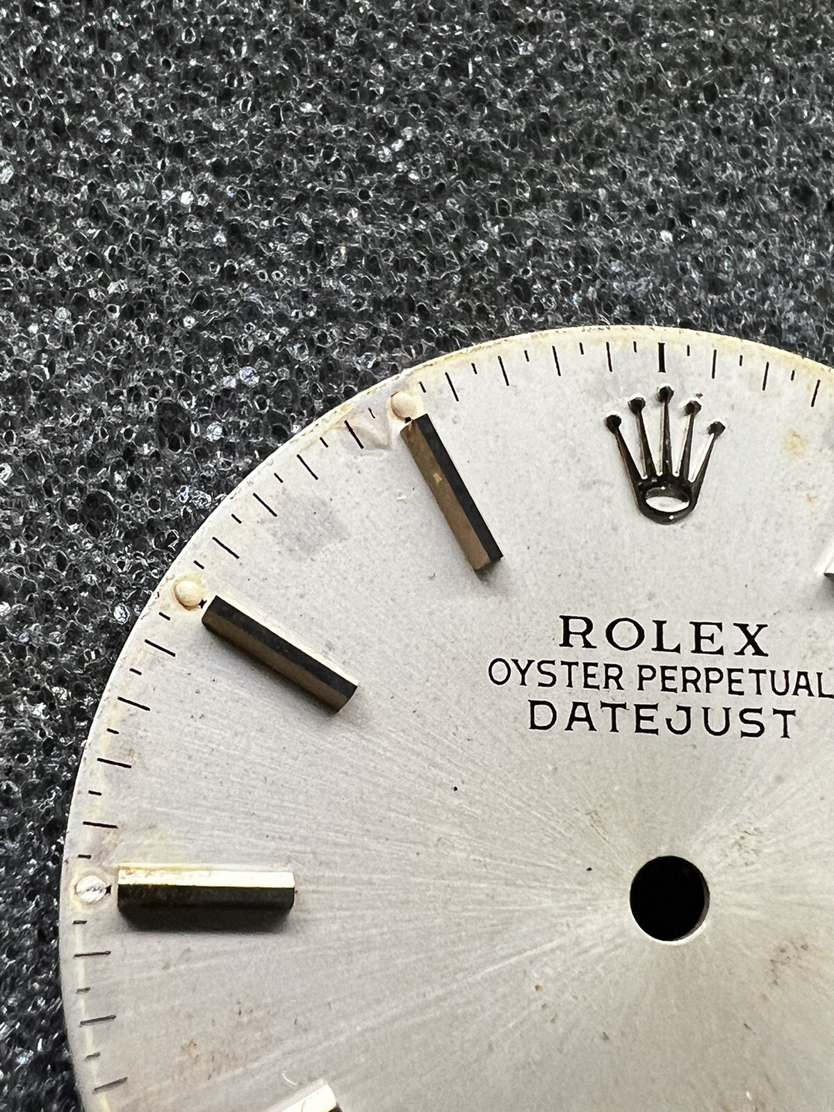 ORIGINAL Rolex Dial 36mm Datejust Silver S/S with Date Swiss 16200/16220/16234