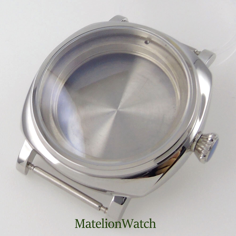 42mm Diving Square Watch Case Fit NH35 NH36 200M Waterproof AR Coating Sapphire