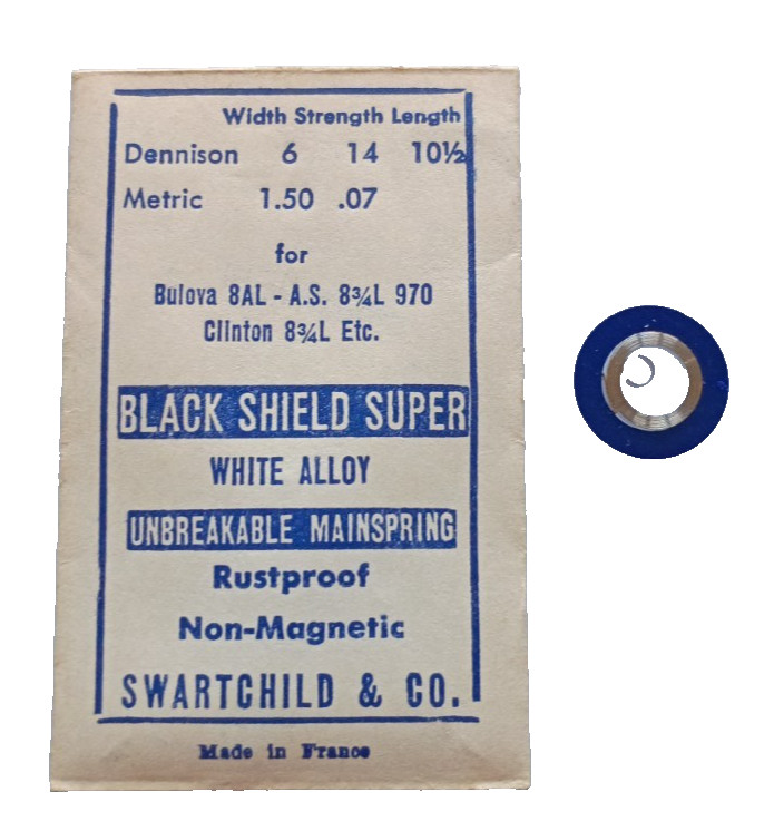 AS 970 Mainspring watch part ALLOY fits Bulova 8AL