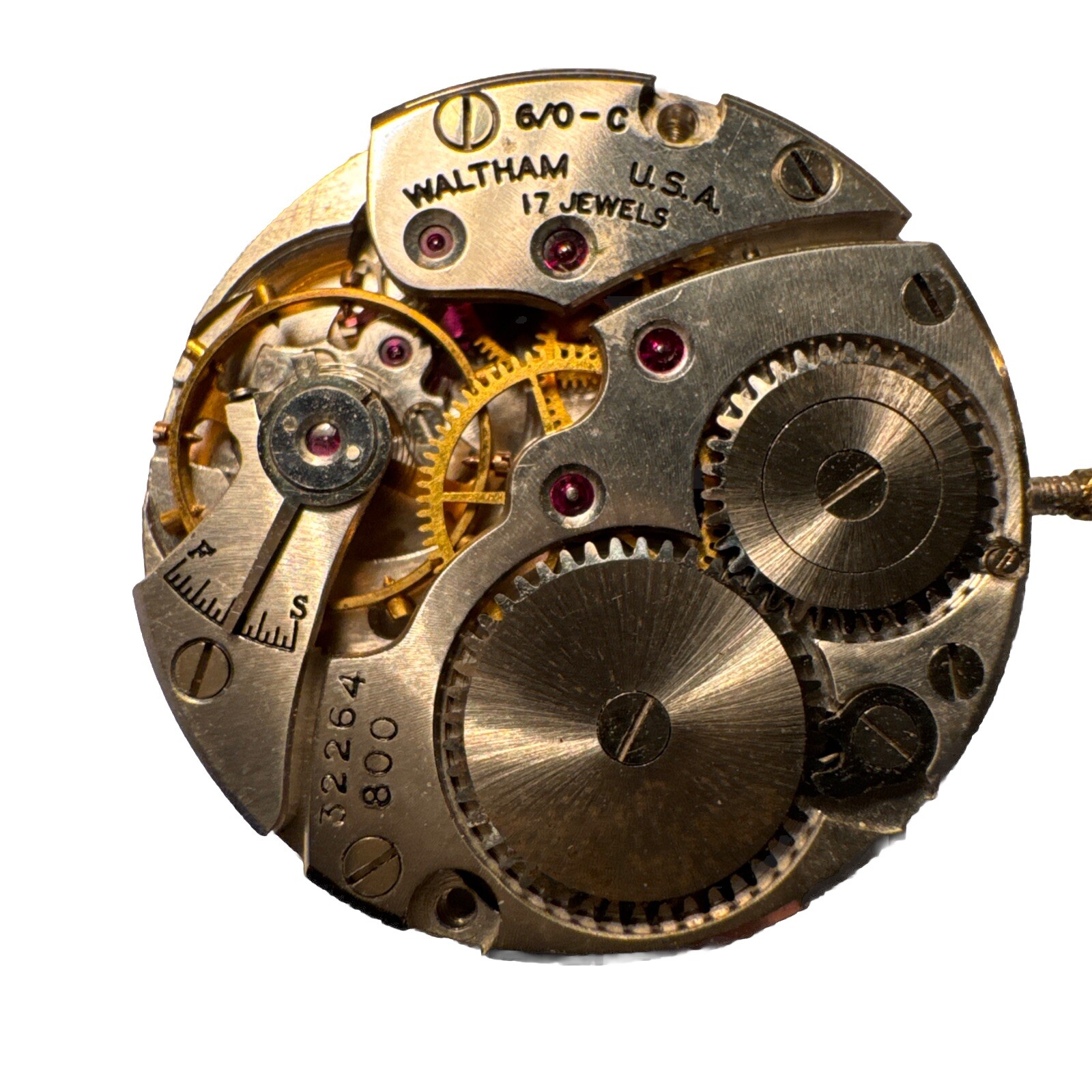 Vintage Waltham Manual Wind 1Wrist Watch Movement (ITEM199)