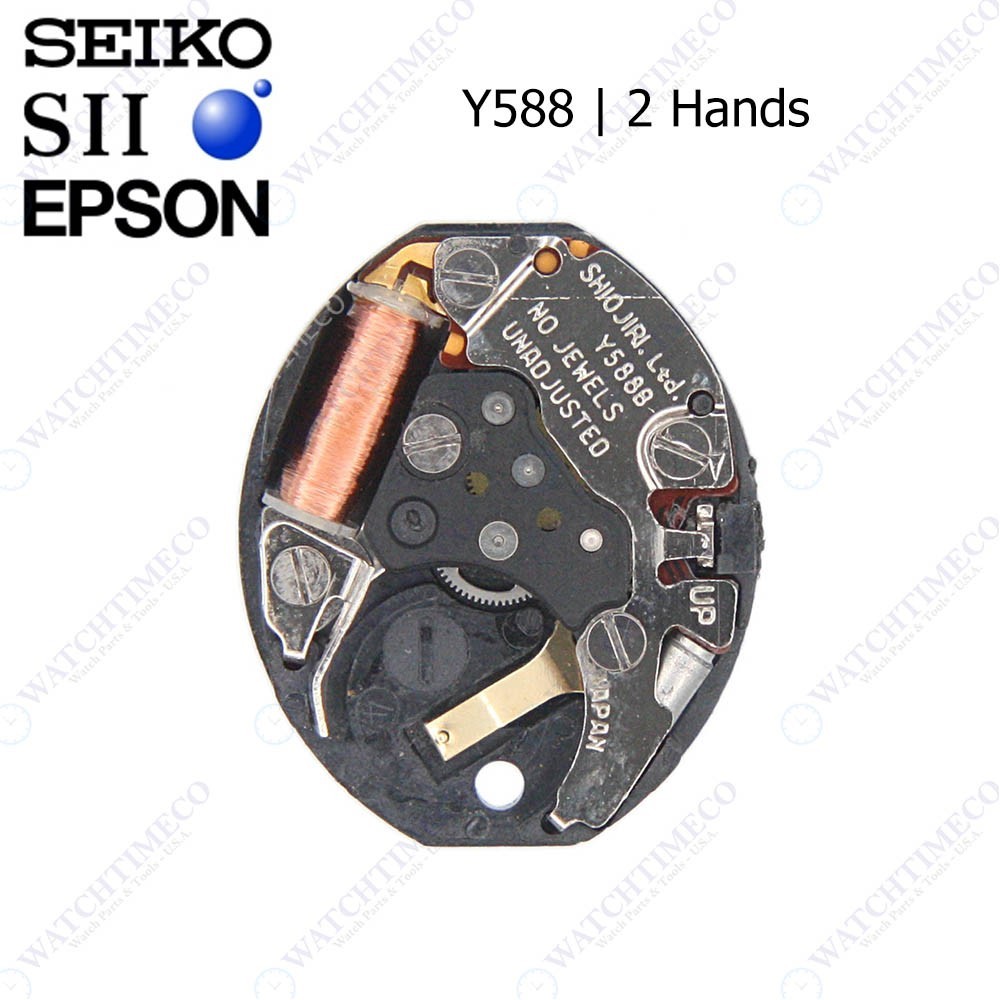 Genuine Seiko SII Epson Y588 Watch Movement fits Citizen 3220, Miyota 3N21 3N20