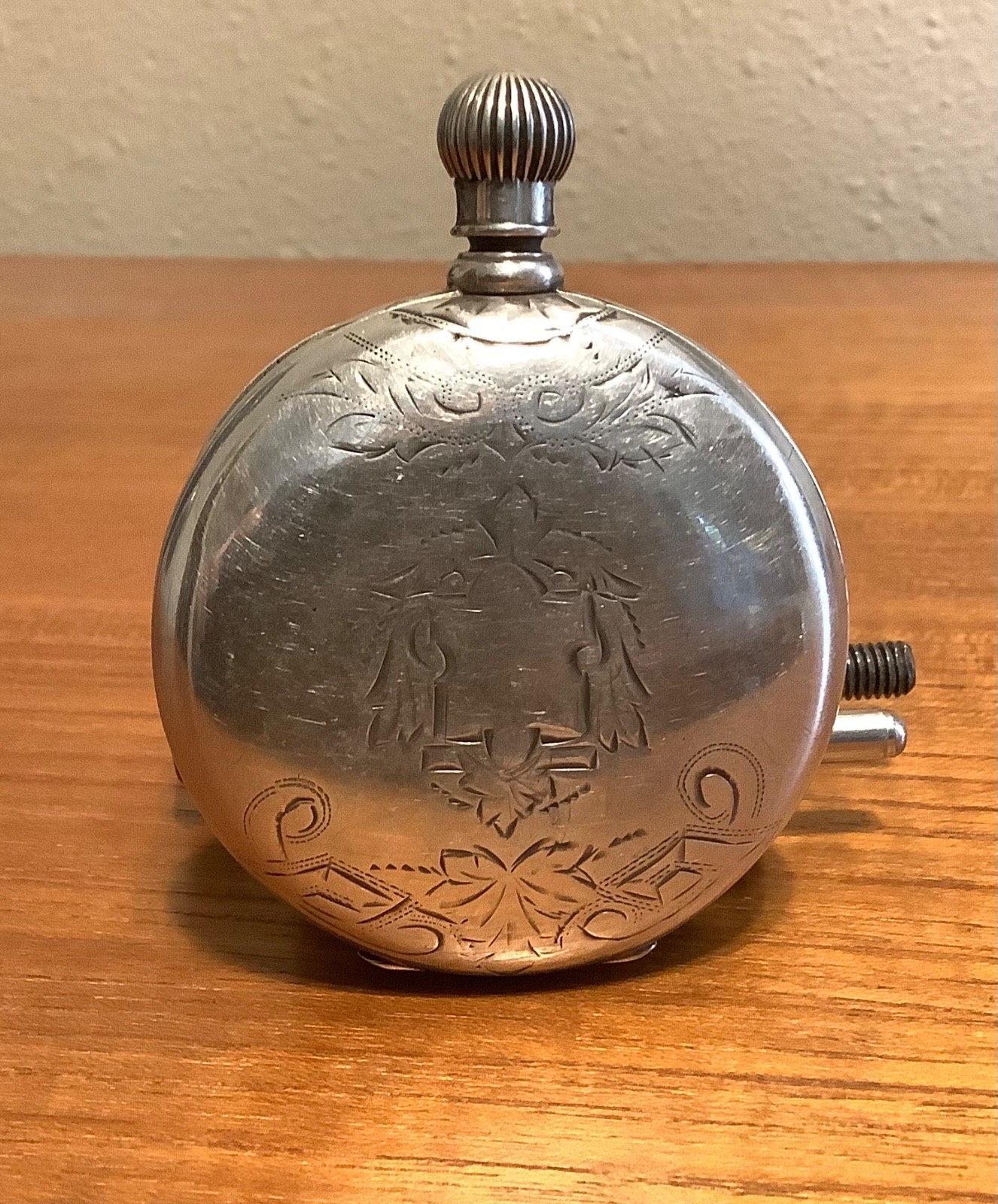 Fahys Coin Silver Engraved Pocket Watch Case 16s Full Hunter Key Wind Cuvette