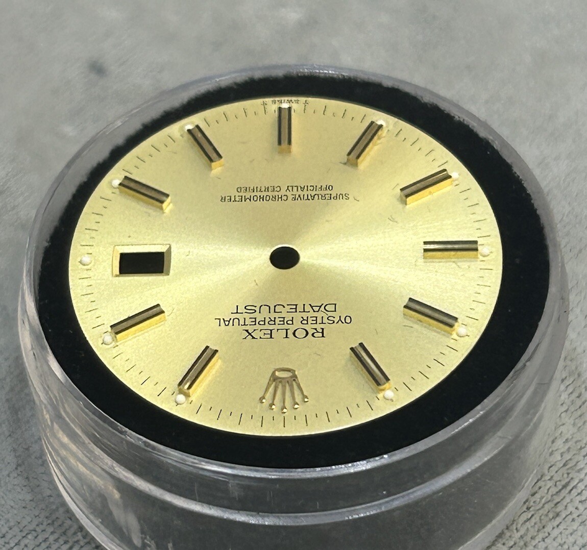 Rolex Mens Datejust Champagne Gold Claw Marker Dial For Ref 16013 16233 Factory