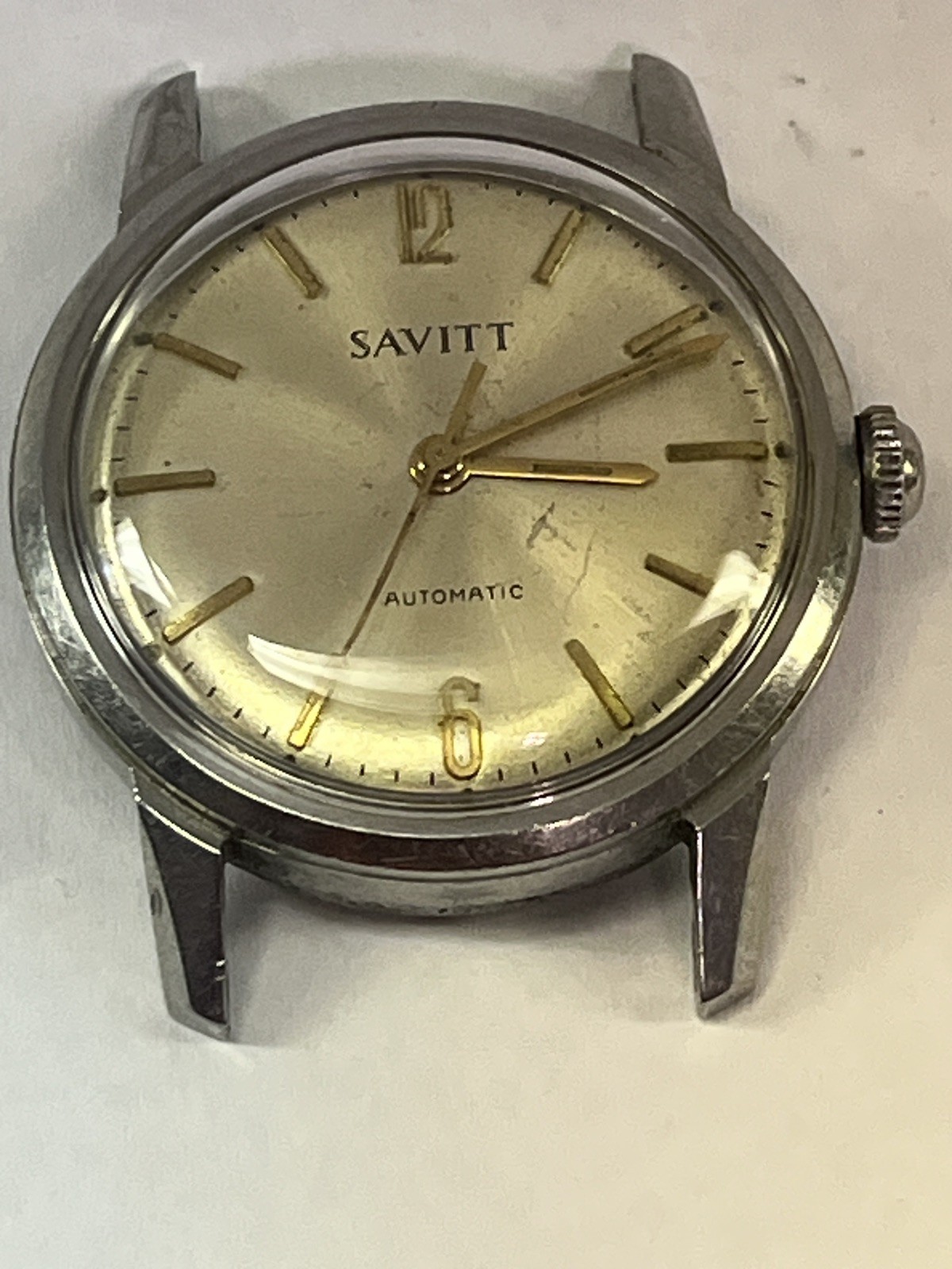 Vintage Savitt 17J Automatic Wristwatch Eta 2451 Movement Runs