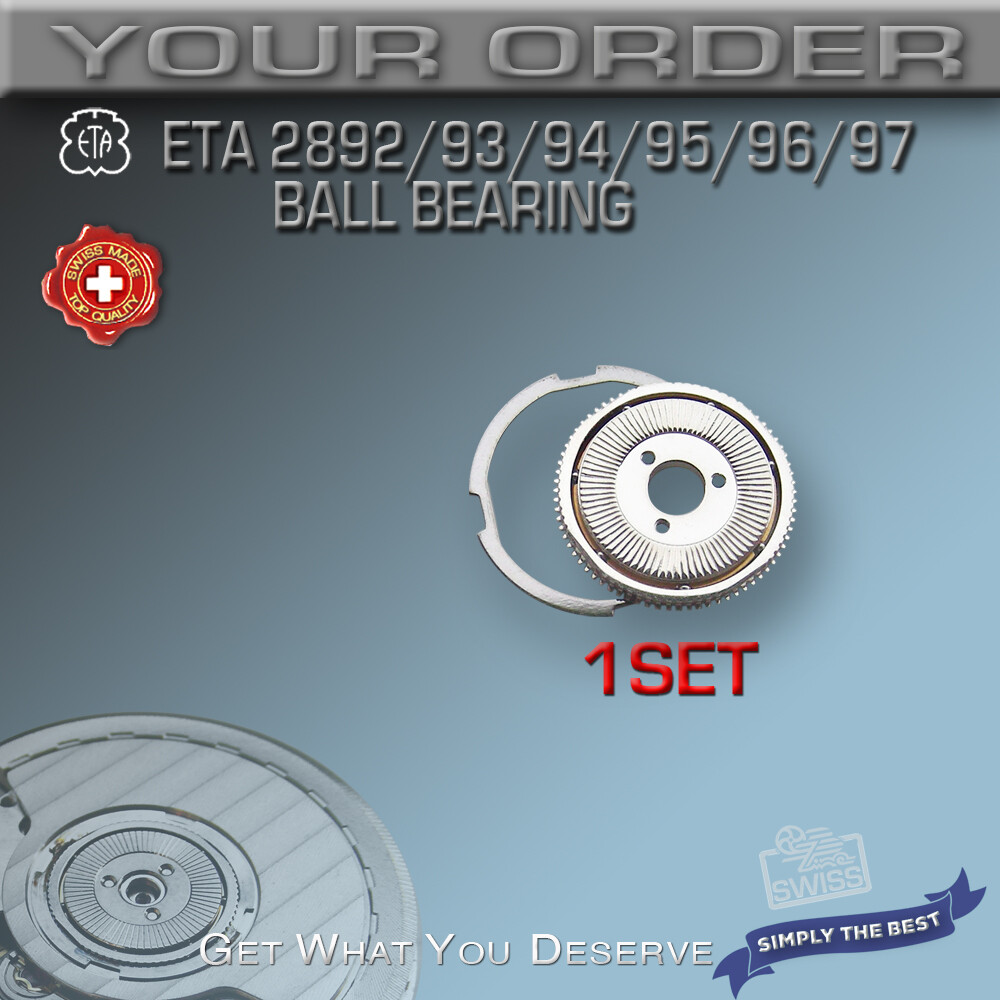 BALL BEARING FOR ROTOR of MOVEMENT ETA 2892, 2893, 2894, 2895, 2896, 2897 SWISS