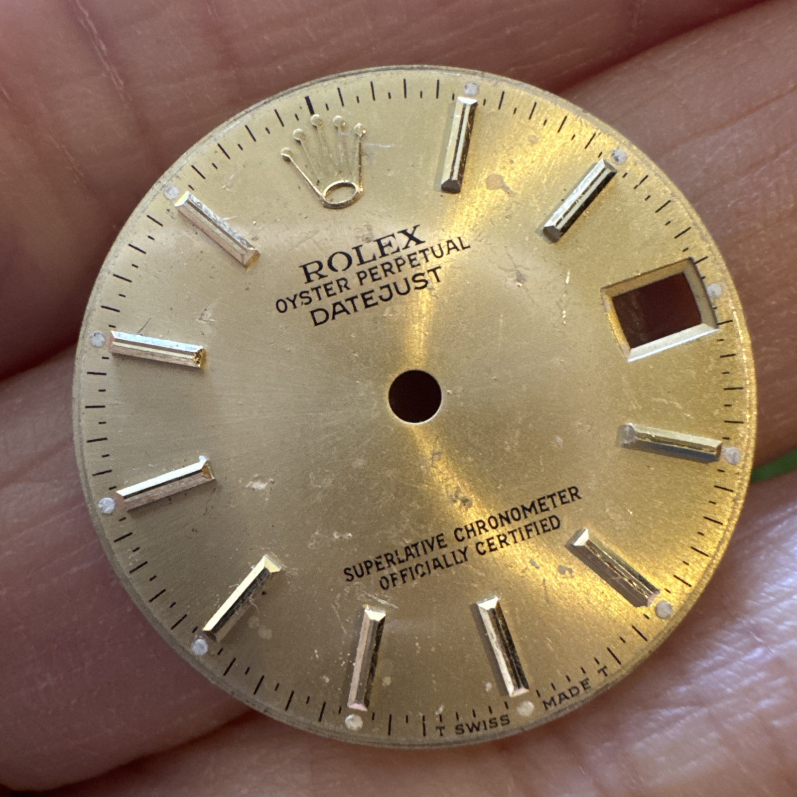Original Rolex Ladies Champagne Datejust 68273 68278 31mm model dial (50)