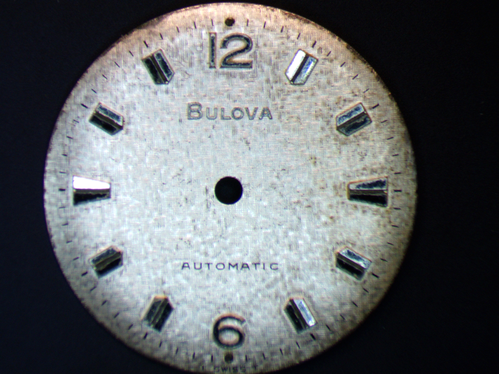 Bulova 11ALAC Dial spotted champagne parts repair
