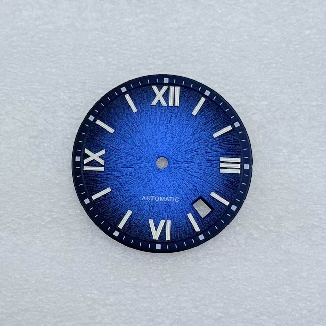 New NH35 Dial 31.8mm Black Purple Fit NH35/36 Movements Watch Accessories