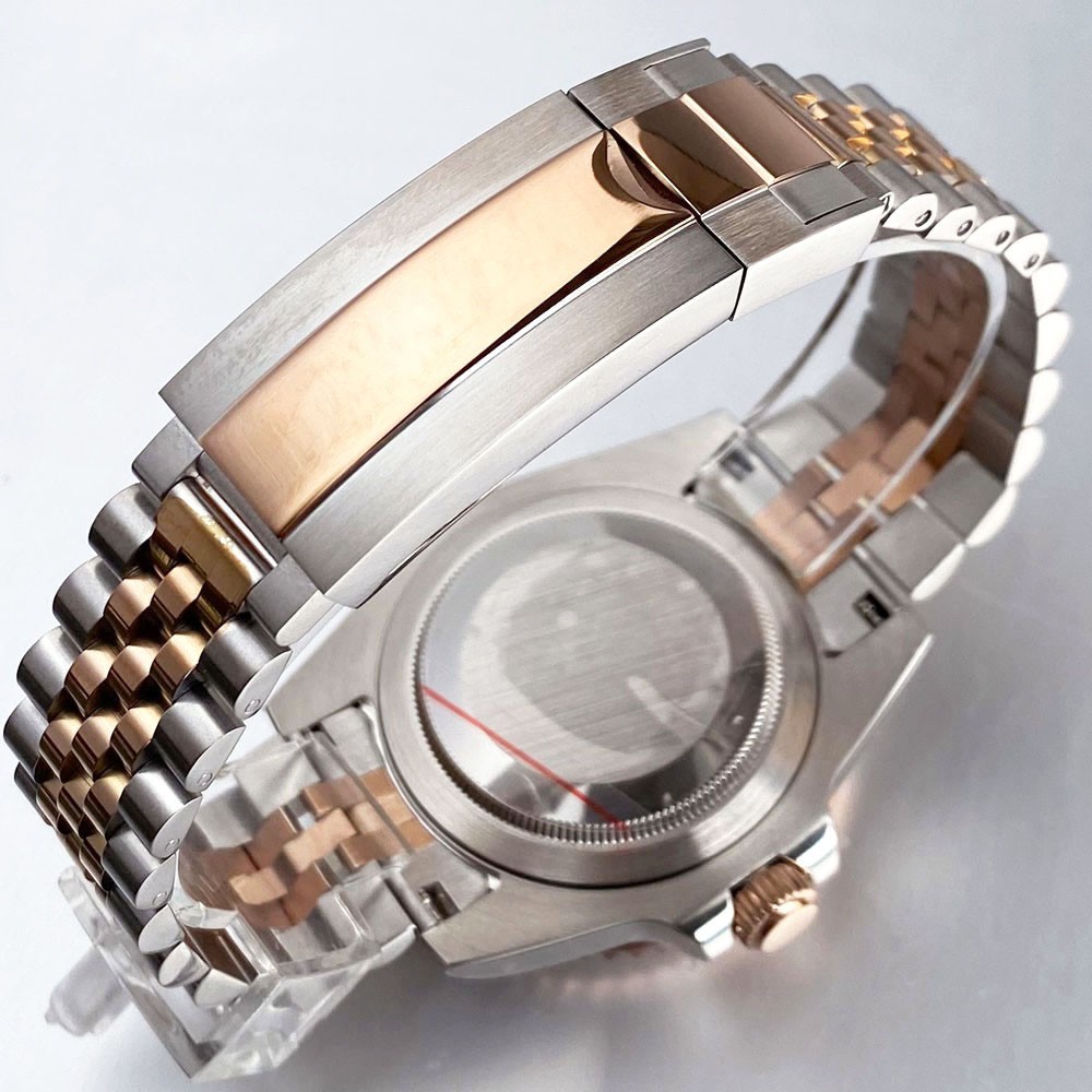 40mm Two Tone 20ATM Case Fit for NH35 ETA2824 Miyota8215 Watch Sapphire Crystal