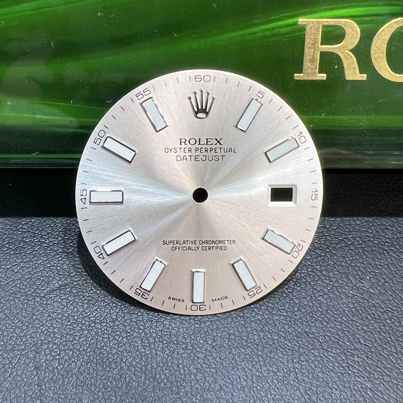 Original Rolex Datejust Dial Silver Index 41mm Model 116334/116300