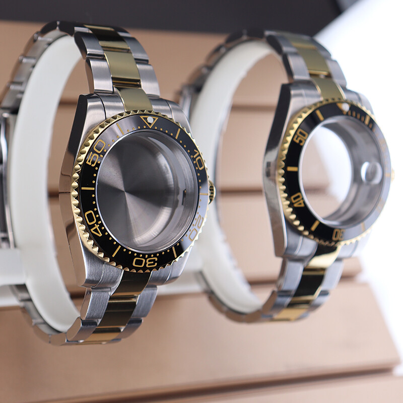 40mm Dive Watch Case Strap Sapphire Glass For Seiko Nh35 Eta 2824 8215 Movement