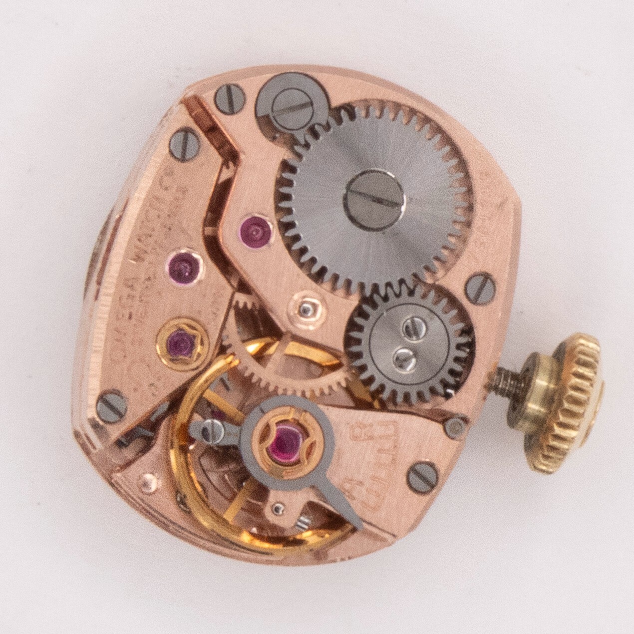 Vintage Omega Caliber 482 17-Jewel 2-Adjustment Wristwatch Movement, Keeps Time
