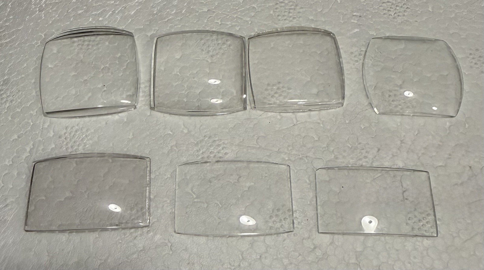 Lot of 7 Vintage Watch Face Crystals ~ No Tags ~ New/Old Stock