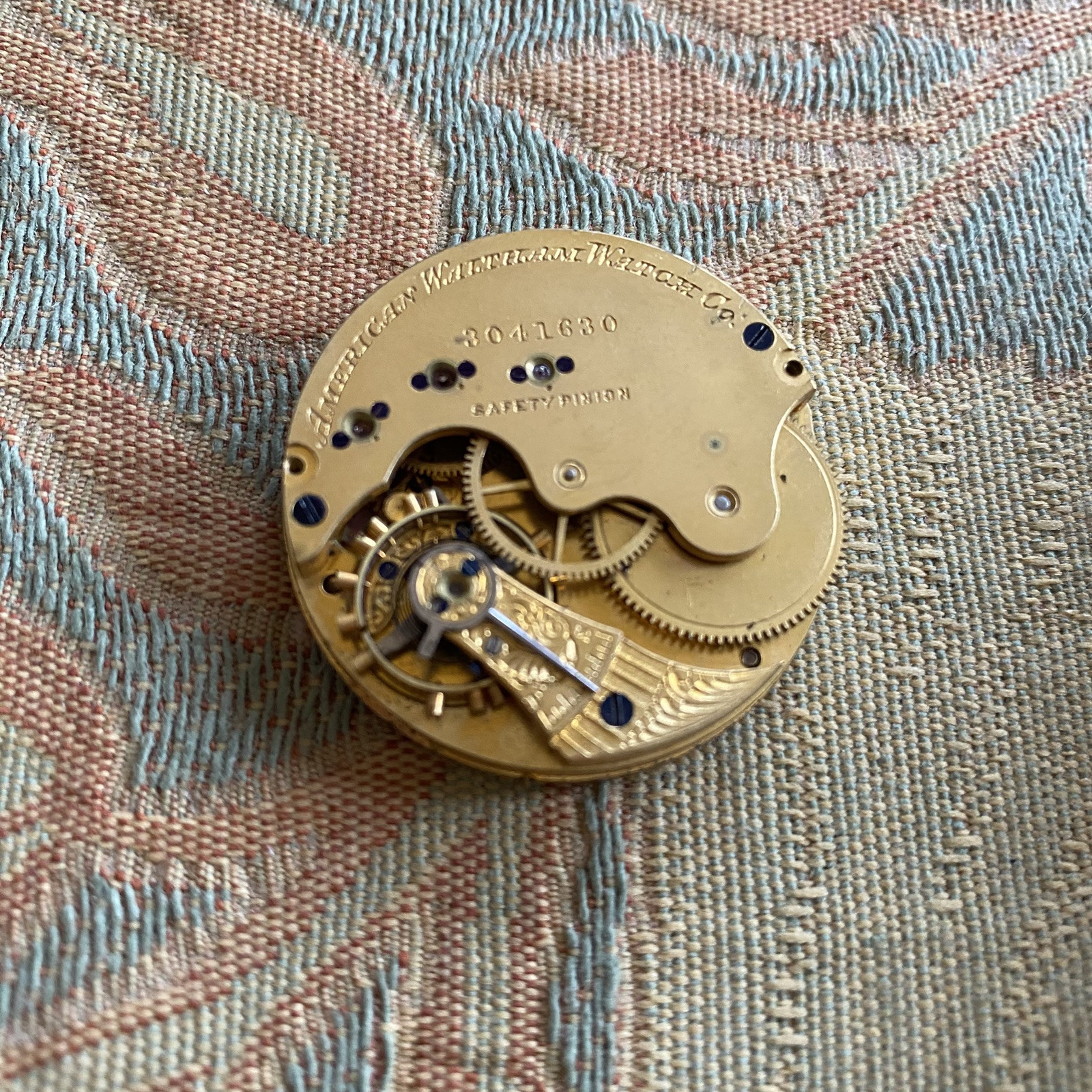 Waltham Pocket Watch Movement 6 Size – Grade AWW Co – 13 Jewels – Good Balance