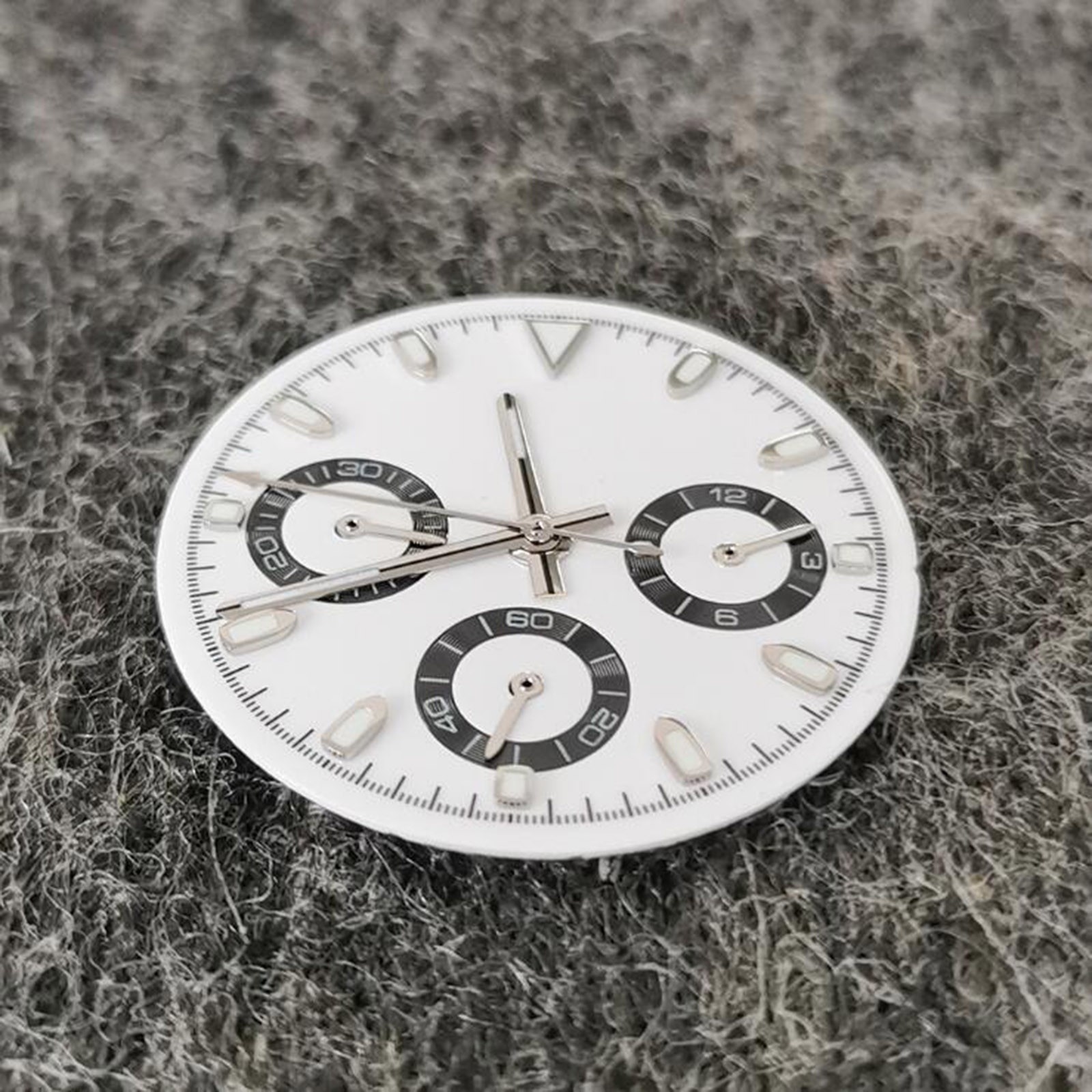 Watch Parts Green Luminous 29.5MM Watch Dial + Hands for VK63 Quartz Movement