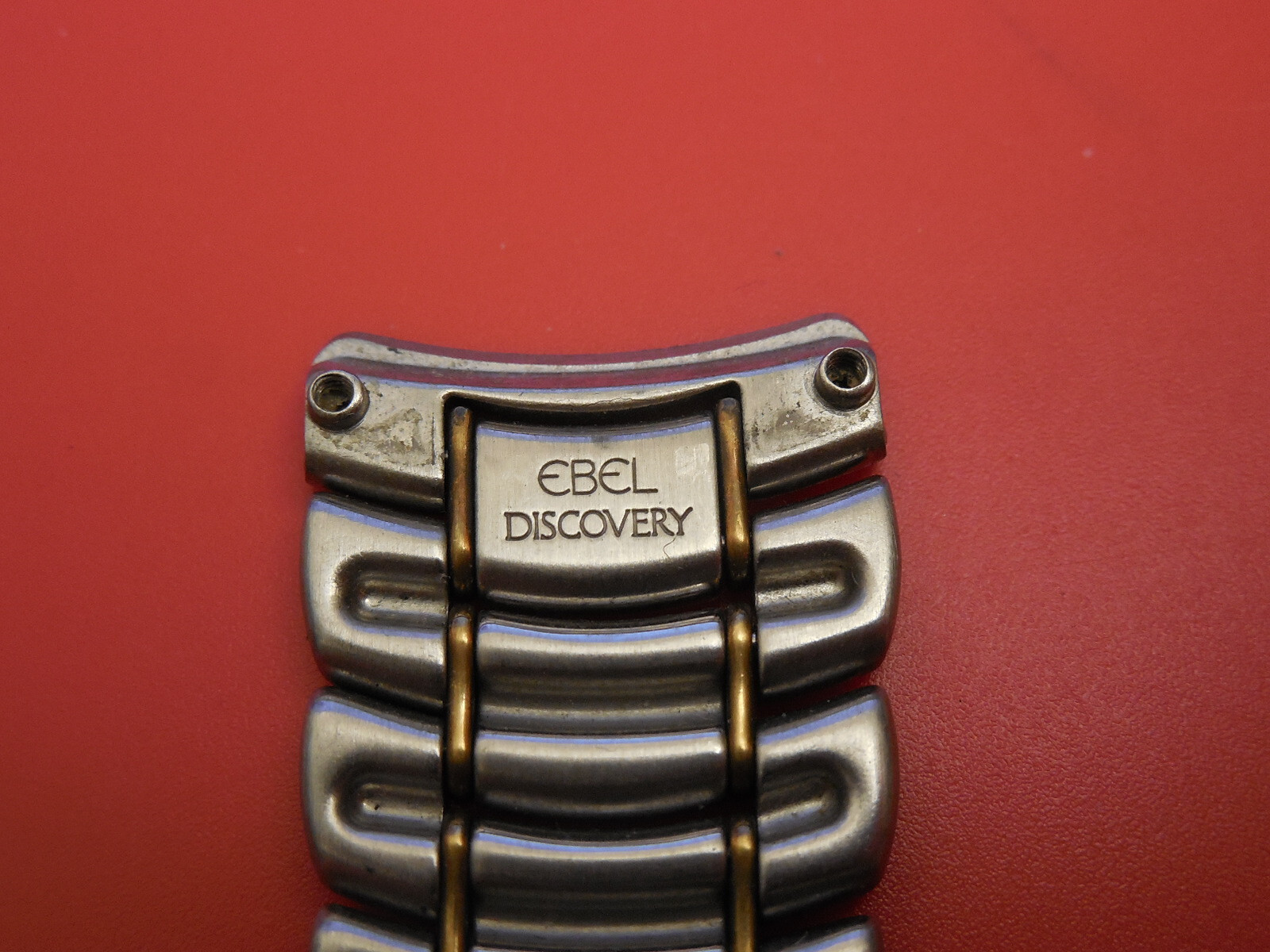 EBEL MENS 1911 DISCOVERY BAND BRACELET LINK SECTION 18K GOLD / STAINLESS STEEL