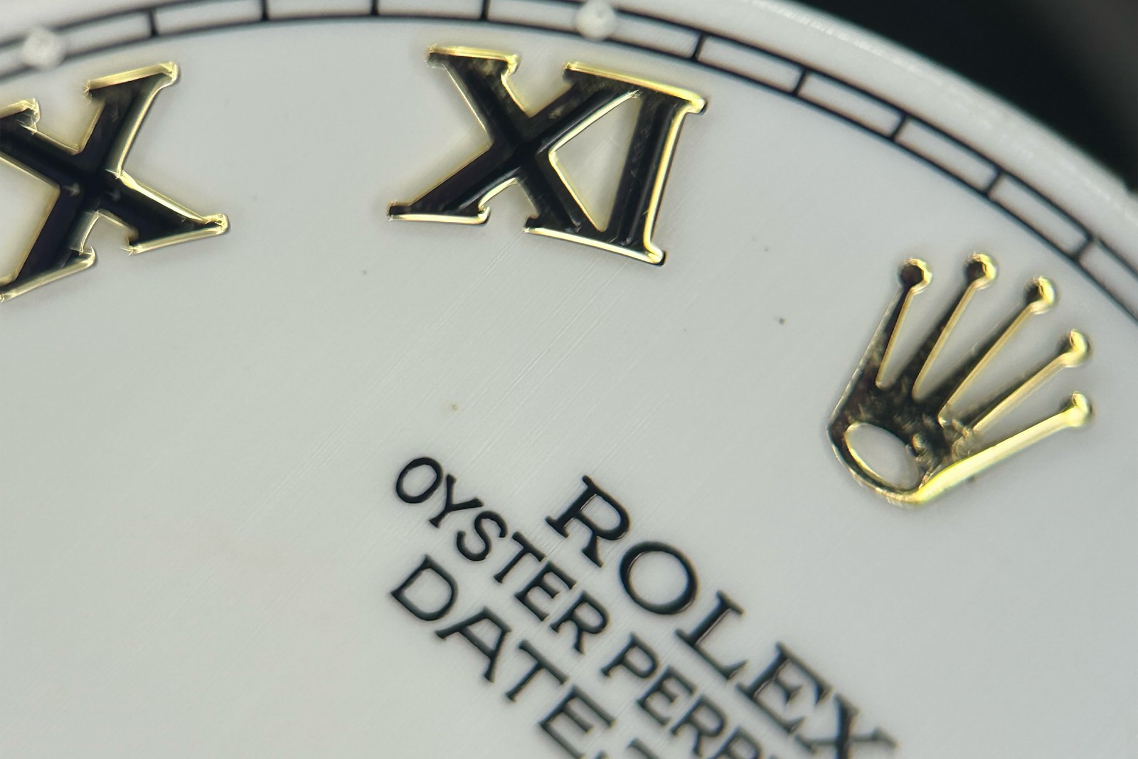 Rolex Datejust White Roman Dial for Model 16013 – 16233 FCD30595