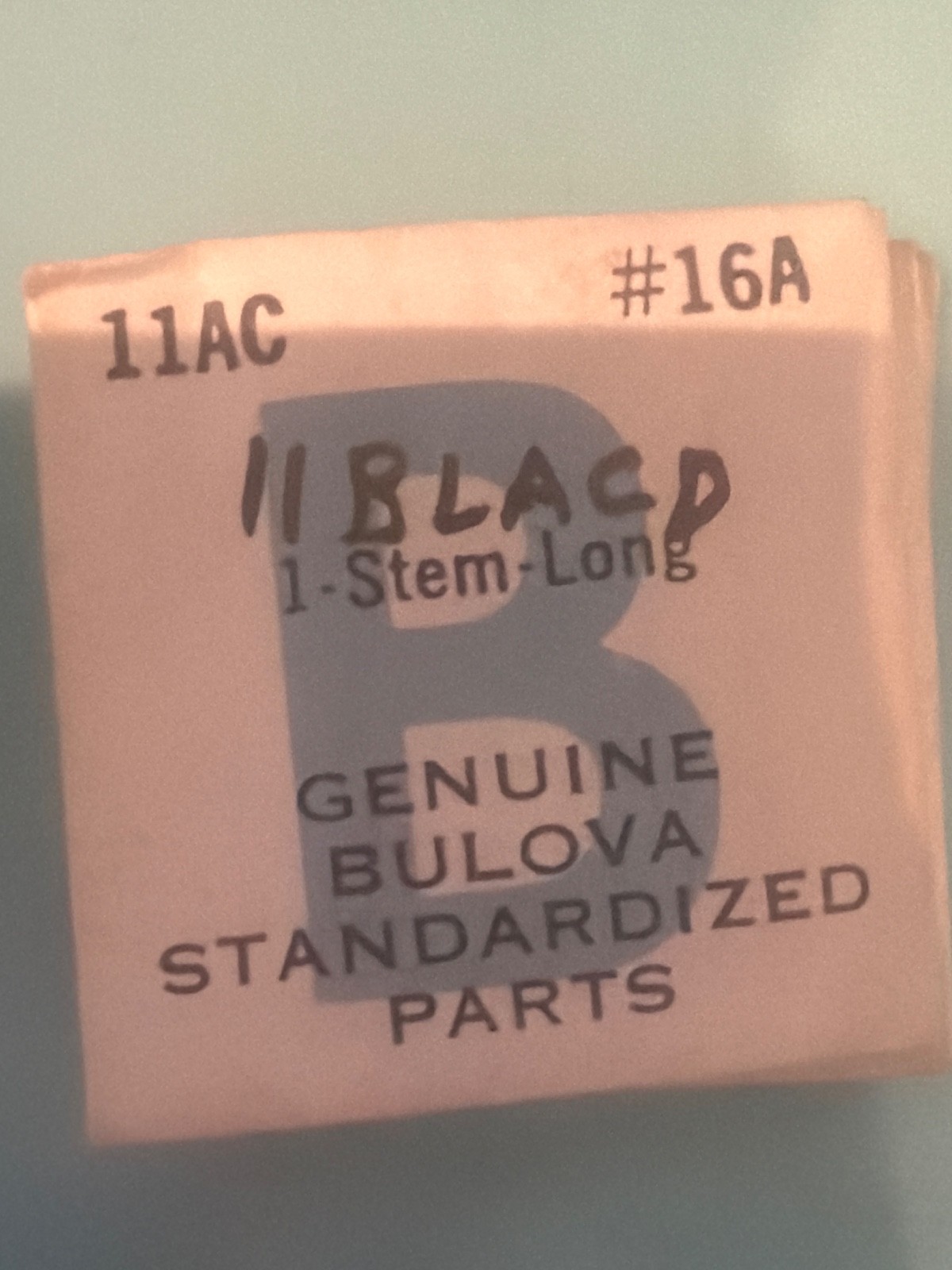 Bulova #16A #16B #16C # 16W – Winding Stem Various Calibers Factory Sealed – NOS