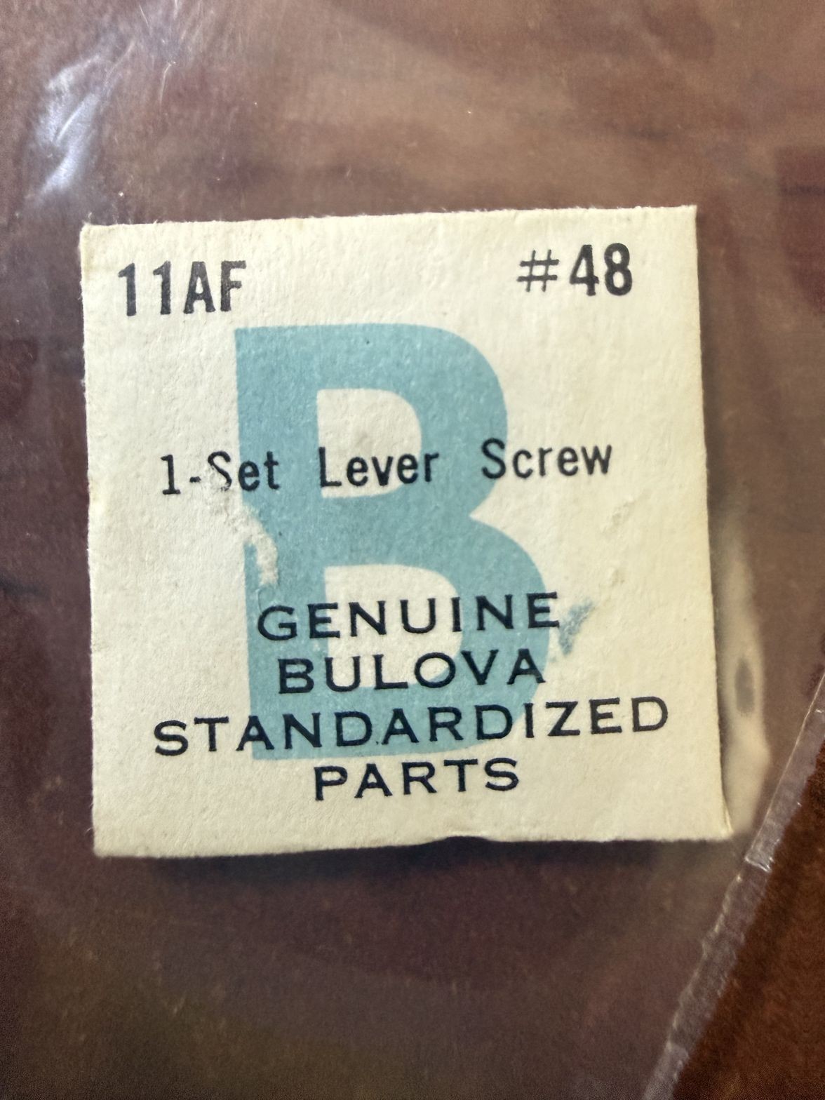 Bulova 11AF Set Lever Screw #48 NOS Genuine Vintage Watch Part New Old Stock