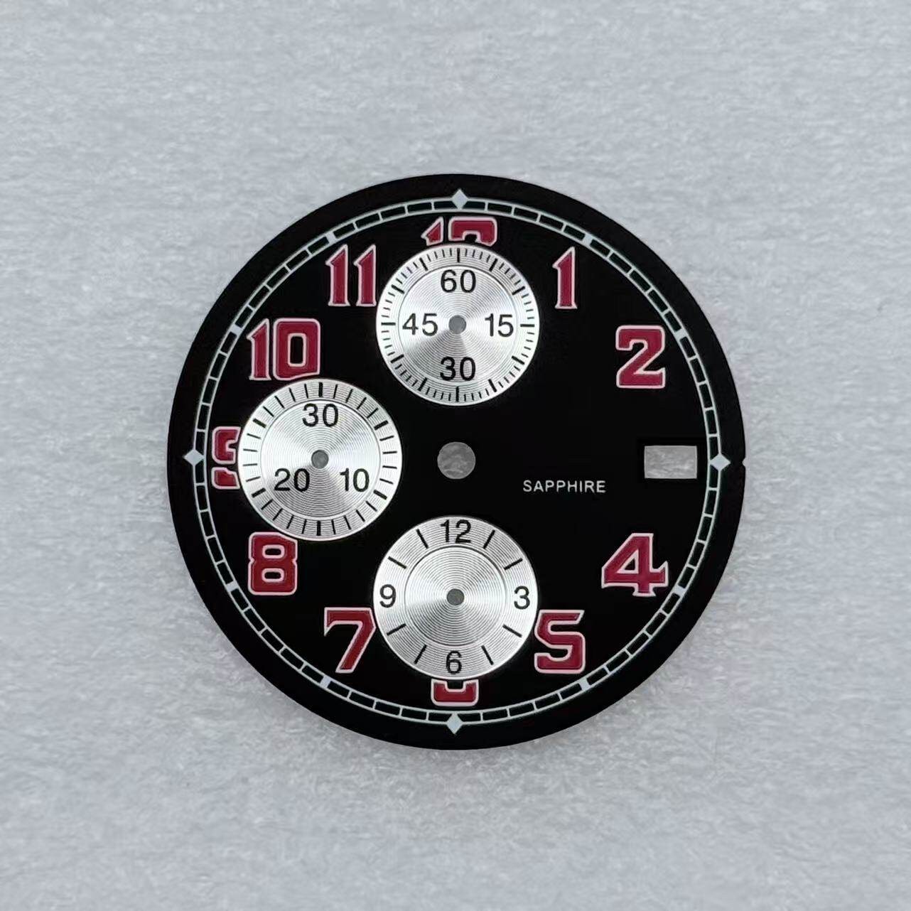 32mm Multifunctional Watch Dial No Luminous For VK67 Movement Watch Parts