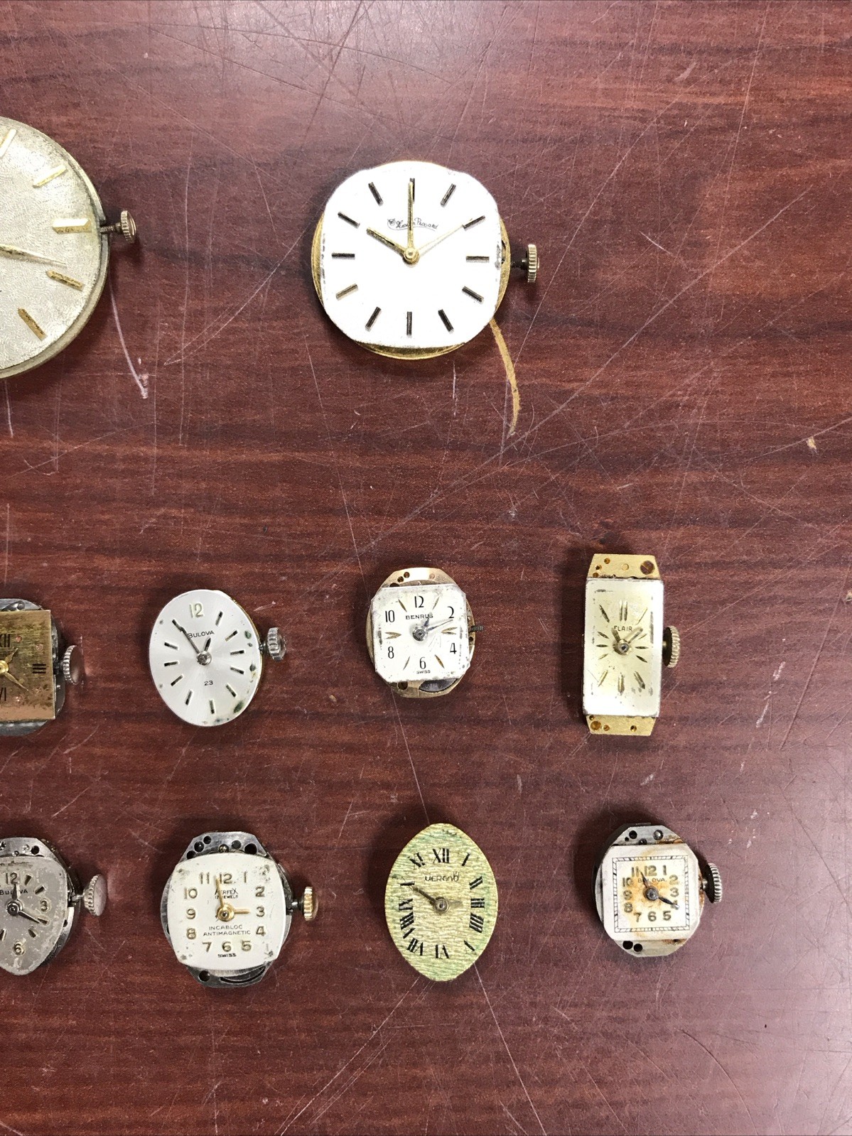 “LOT OF 15 VINTAGE WATCH MECHANISMS, FOR PARTS”