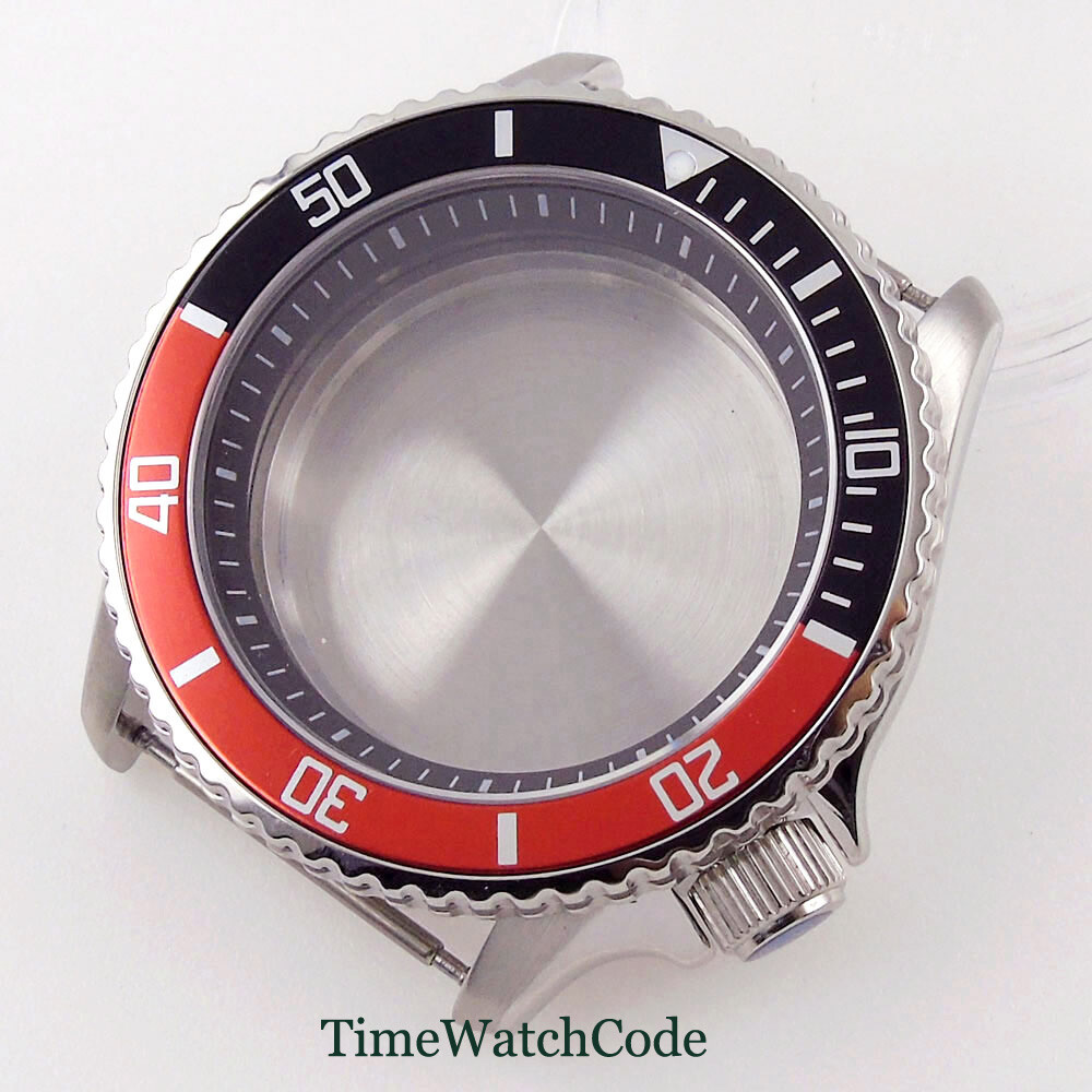 Fit NH35A NH36A 41mm Diver Mens Watch Case Alloy Bezel Insert 200M Waterproof