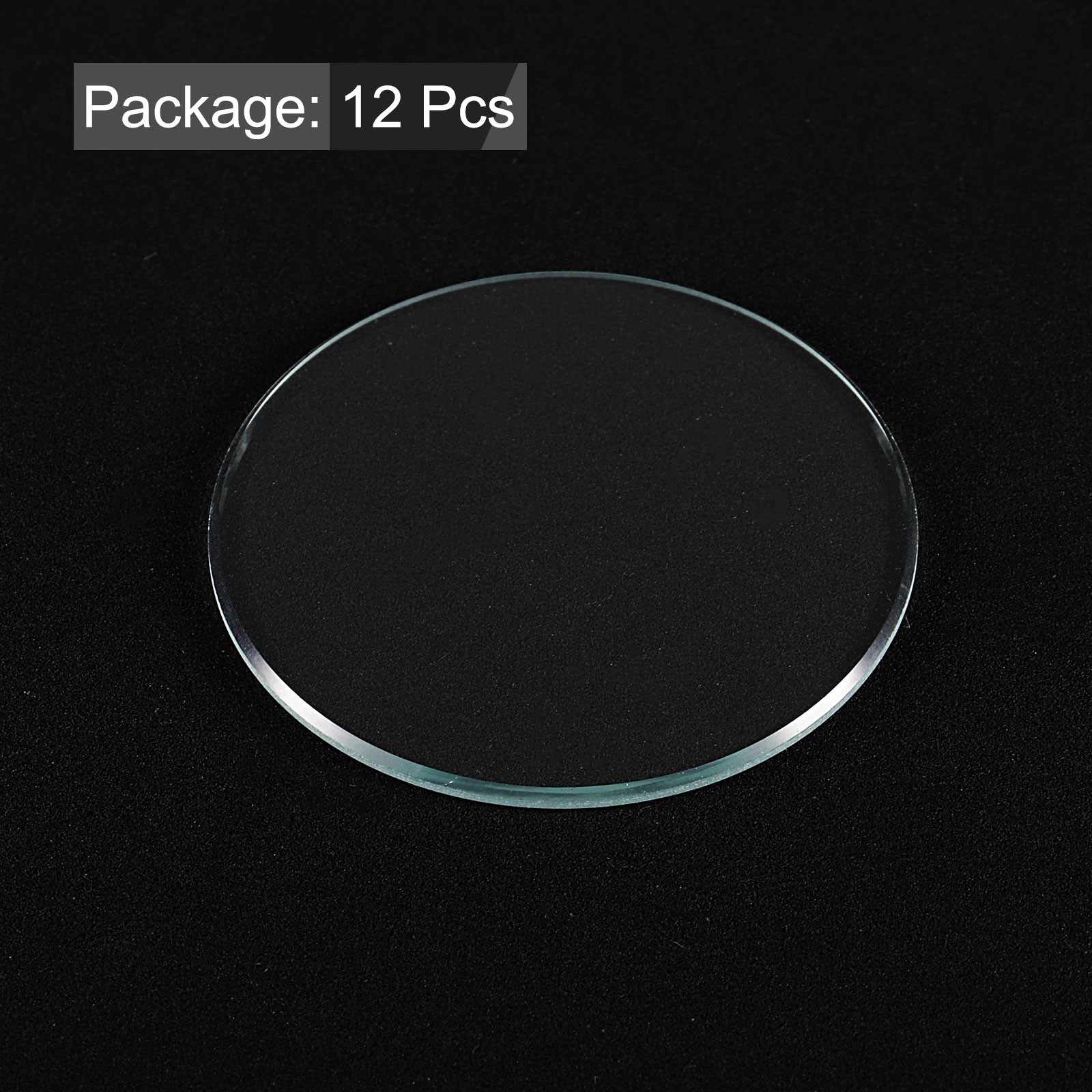 12pcs Watch Crystal Glass Lens 32mm Flat Round Glass Watch Face Crystals Lens