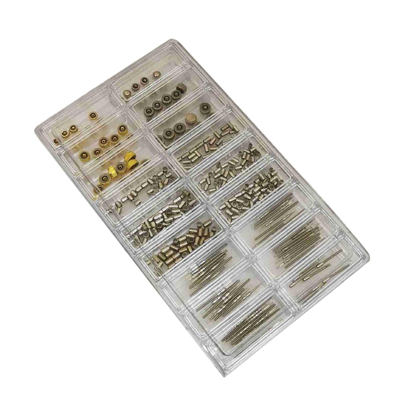 3-5mm Assorted Watch Crown Head + Winding Stem+Tube for 2035 2836 8200 7009 8205