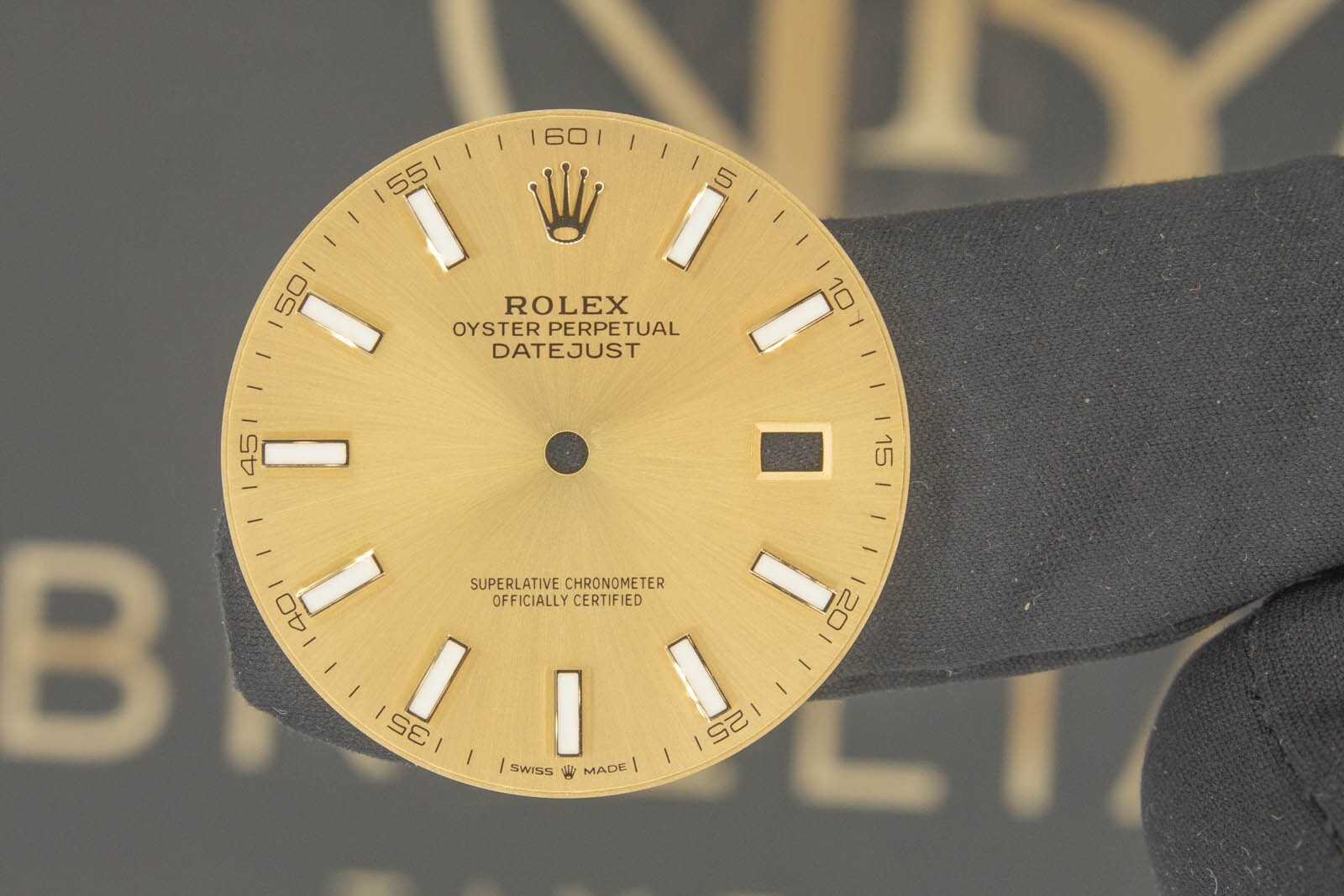 Rolex Datejust 41mm Champagne Stick Two Tone Dial Model 126333 RARE