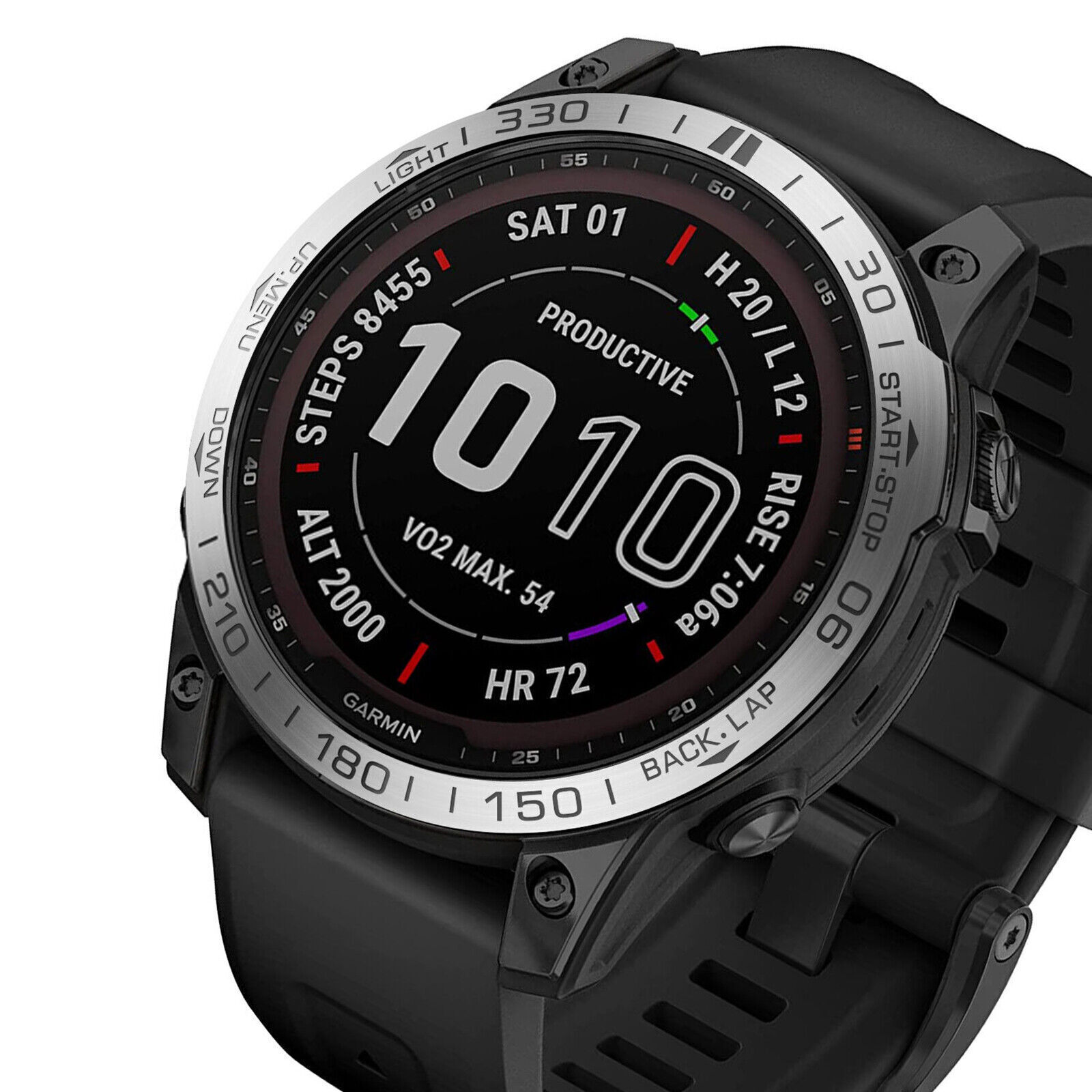 For Garmin Fenix7 Metal Watch Bezels Racing Protective Bezel Etched Bezel Insert