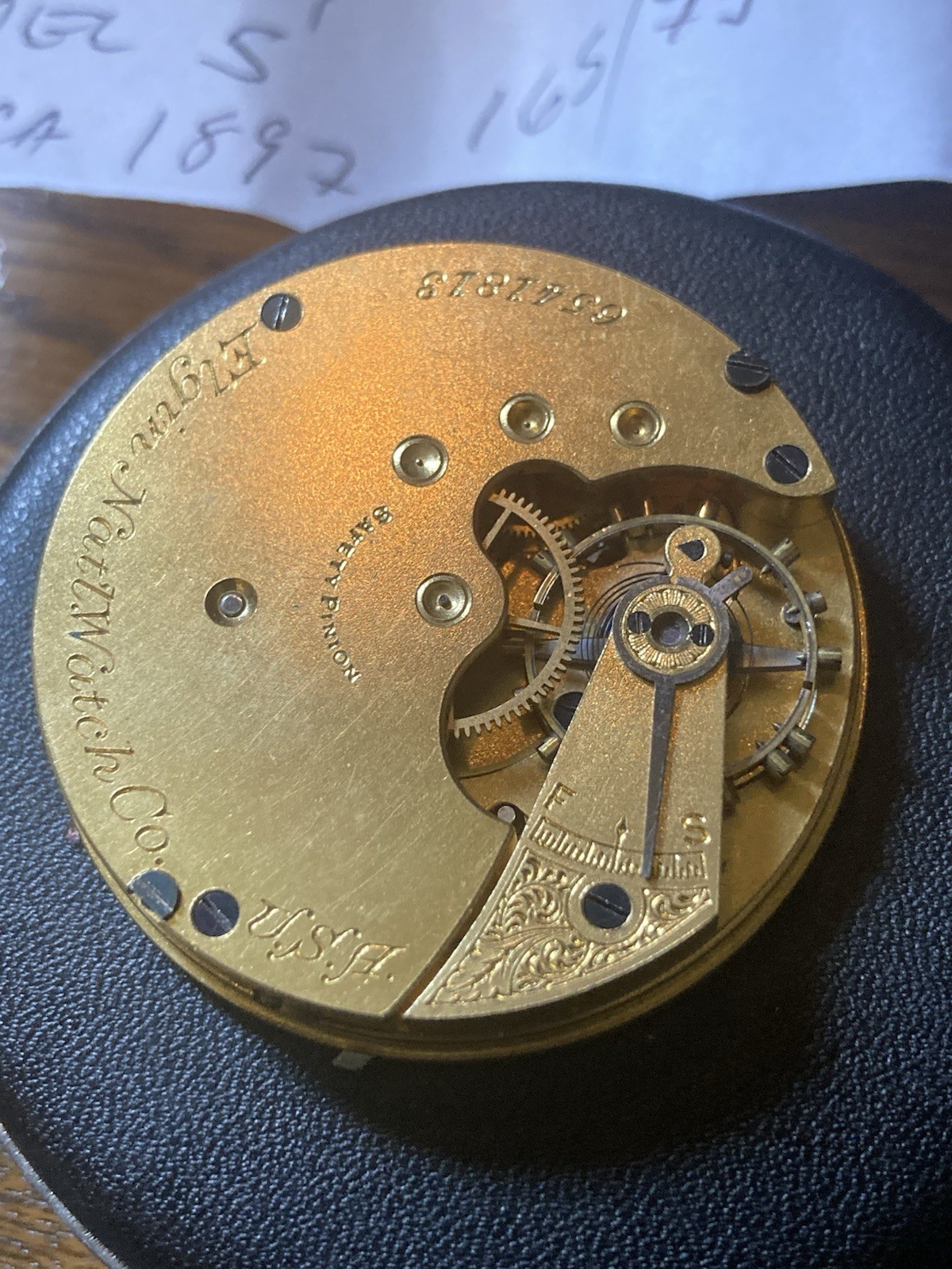 Elgin 16s 7J 1897 Movment Good Balance