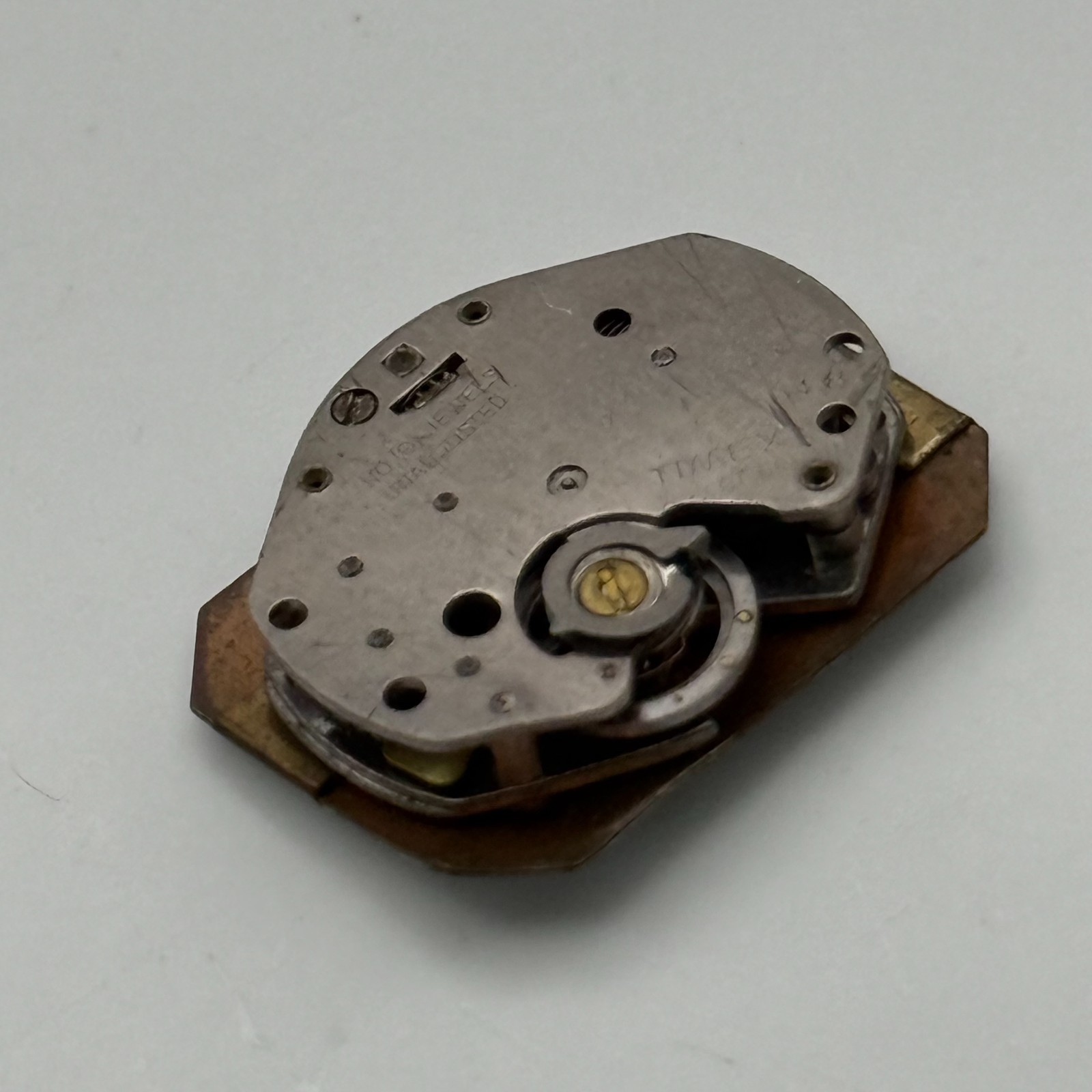 Timex 482 Watch Movement Great Britain 0 Jewel Manual Wind Parts Repair 18.1mm