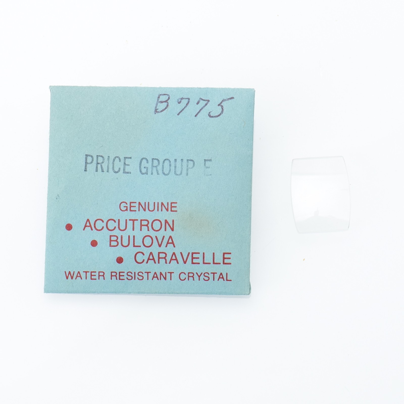 Original Genuine Bulova B775 Acrylic Crystal 16.7 x 12.8mm Watch Part (C1D14)