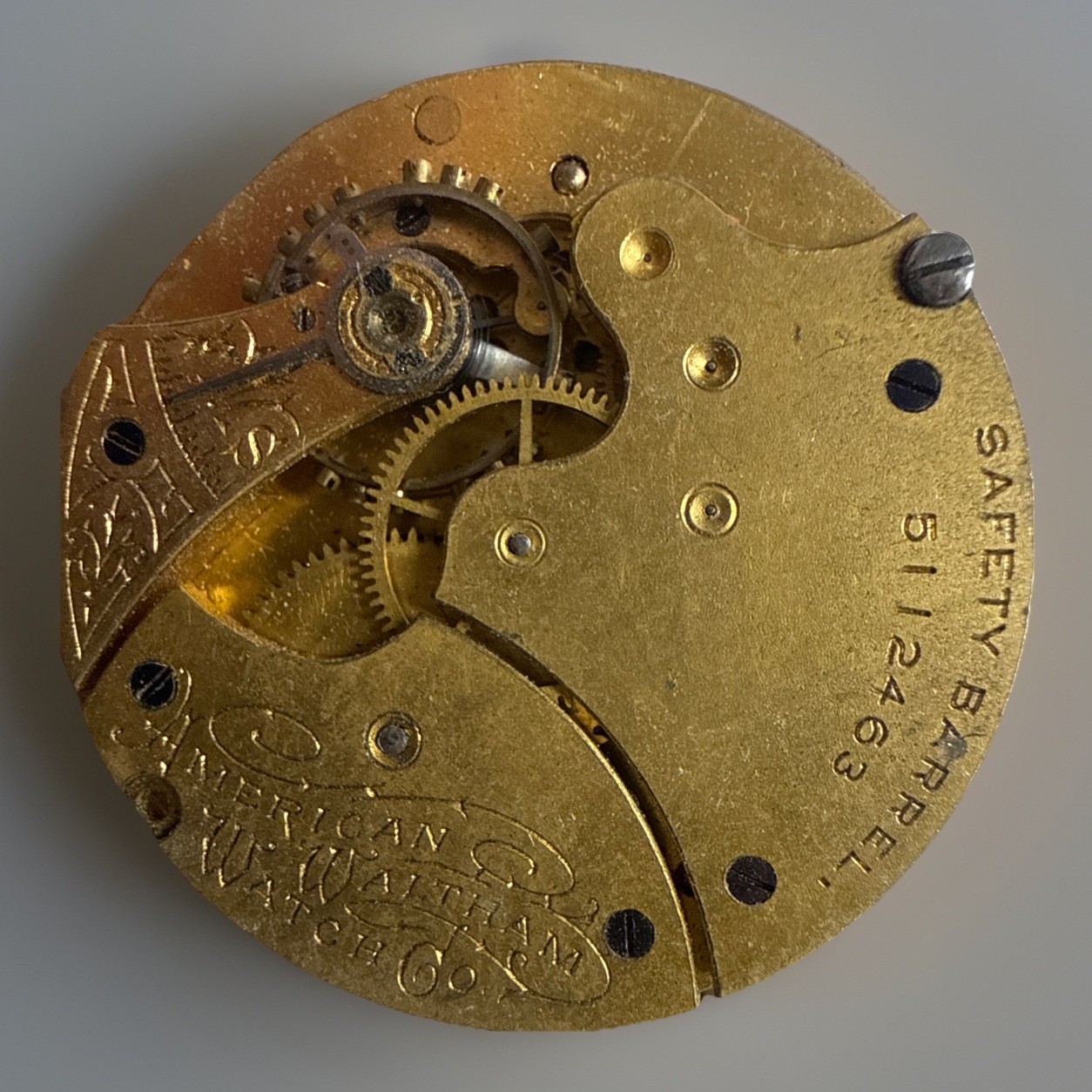 🕰️🇺🇸 Early American Waltham Pocket Watch Movement & Dial Estate Find 🇺🇸🕰️