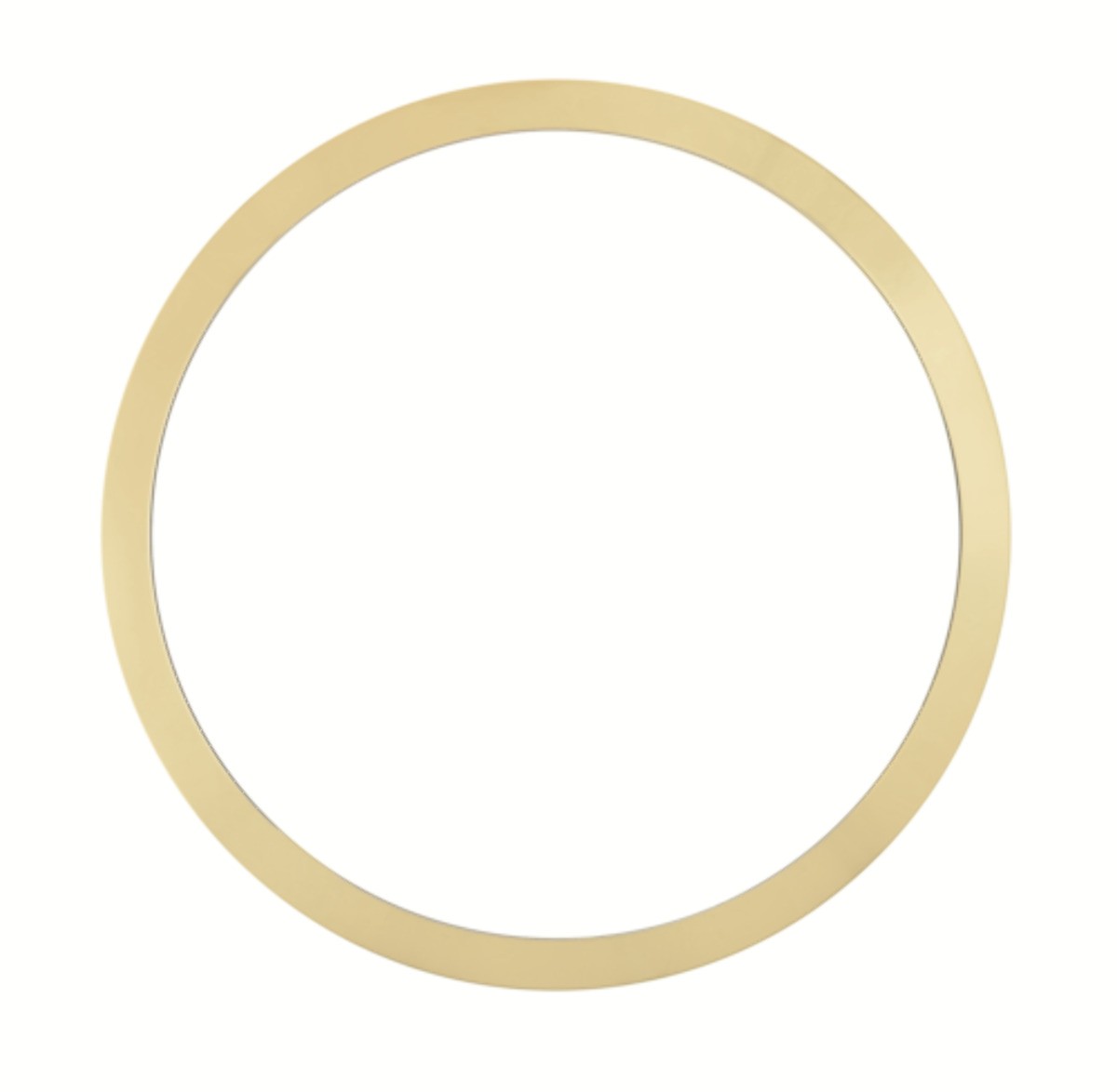 14K YELLOW GOLD SMOOTH BEZEL FOR ROLEX DATE 15037, 15038, 15238