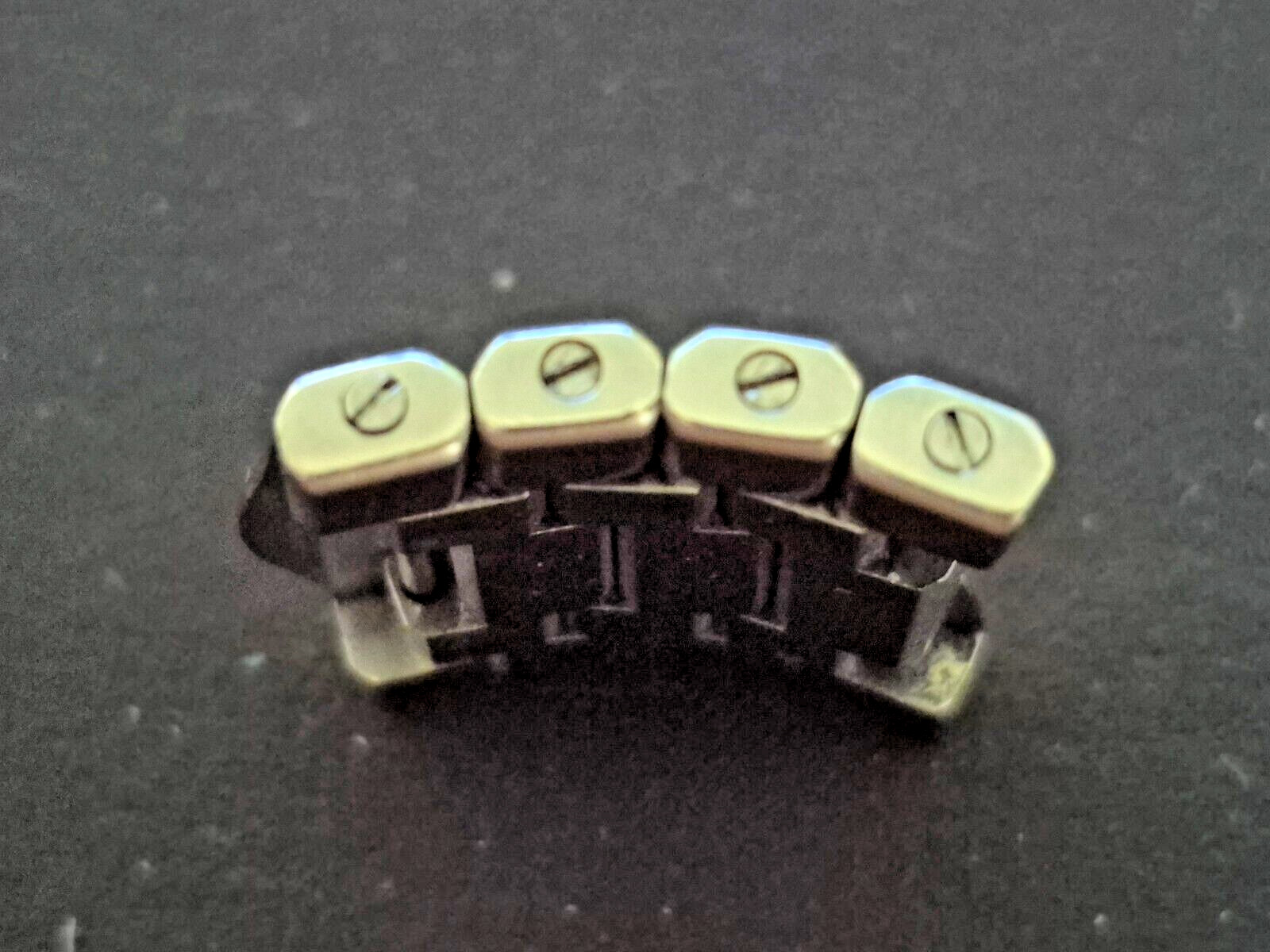 4 EBEL Classic Wave 22.5mm Extra Replacement Link Stainless Steel and Gold & Pin