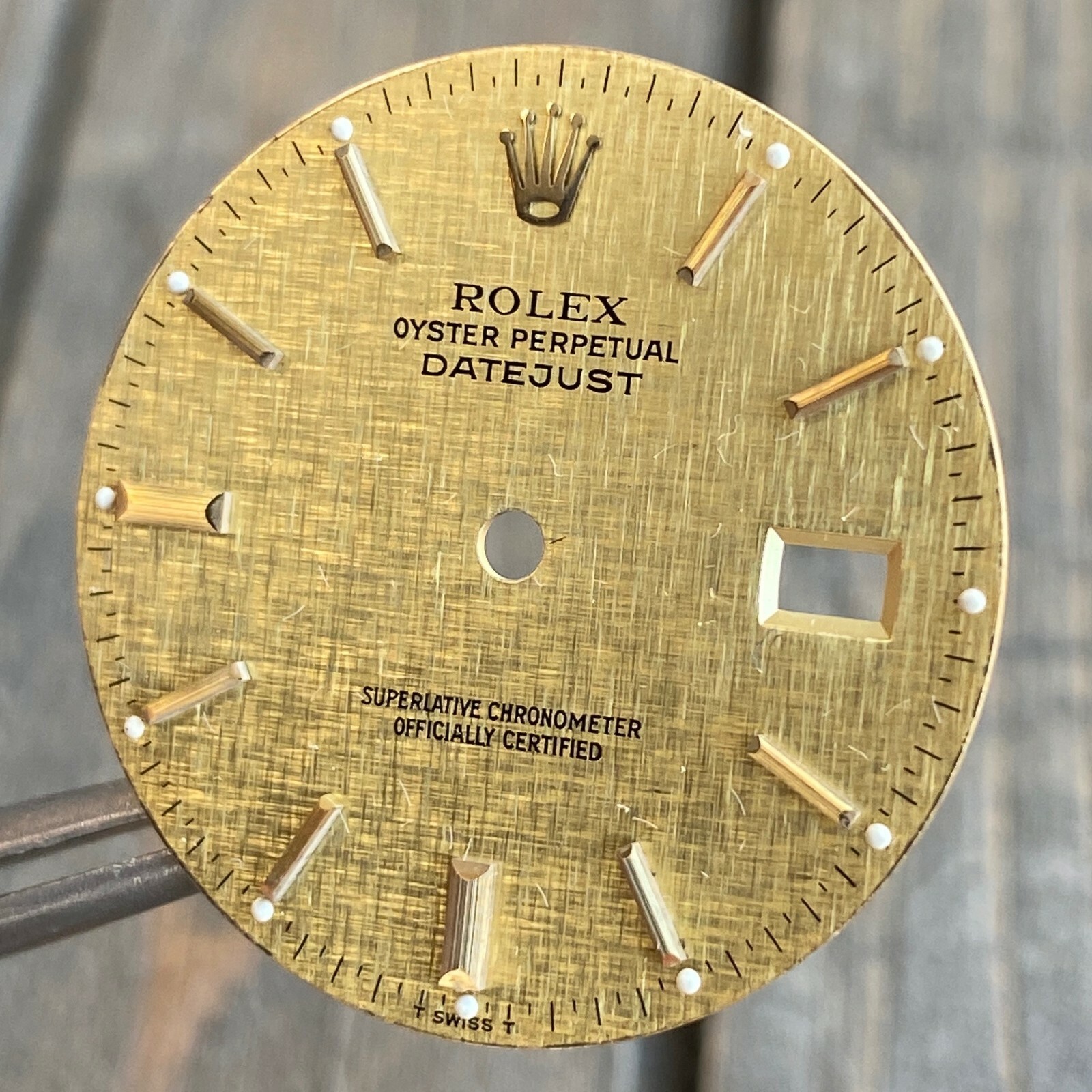 Vintage Original Rolex Champagne Linen Dial 36mm 16013 16233 16203 16523