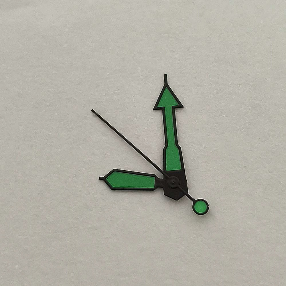 12.5mm Green Luminous Watch Hands Modified Pointer for NH35/NH36/4R Movement