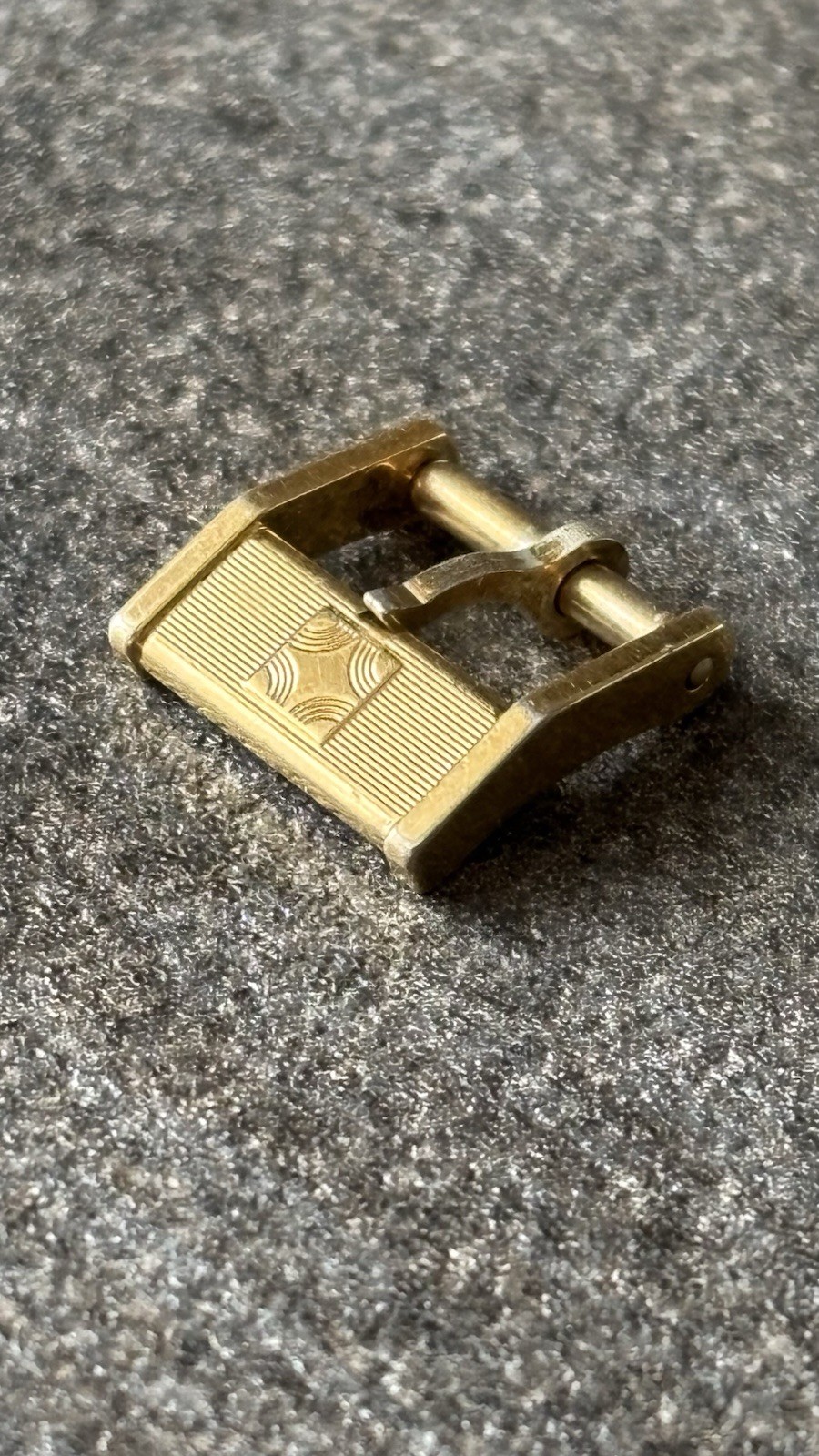 Zenith Star Buckle 10mm Vintage Gold Steel Gold Buckle Original