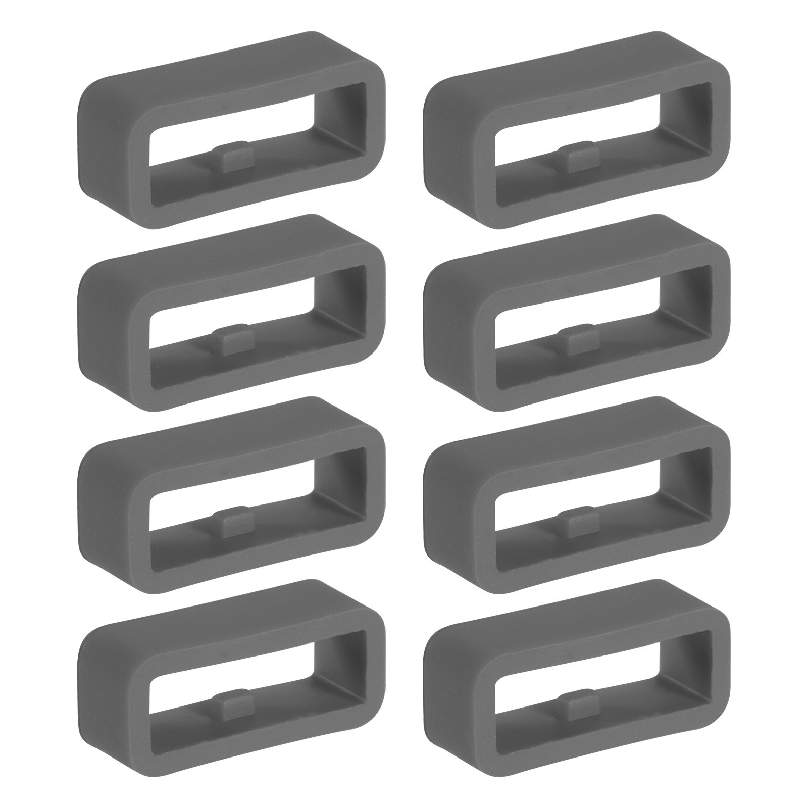 8 Pcs Watch Band Holder Loop, 16mm Universal Watch Replacement Band, Dark Grey