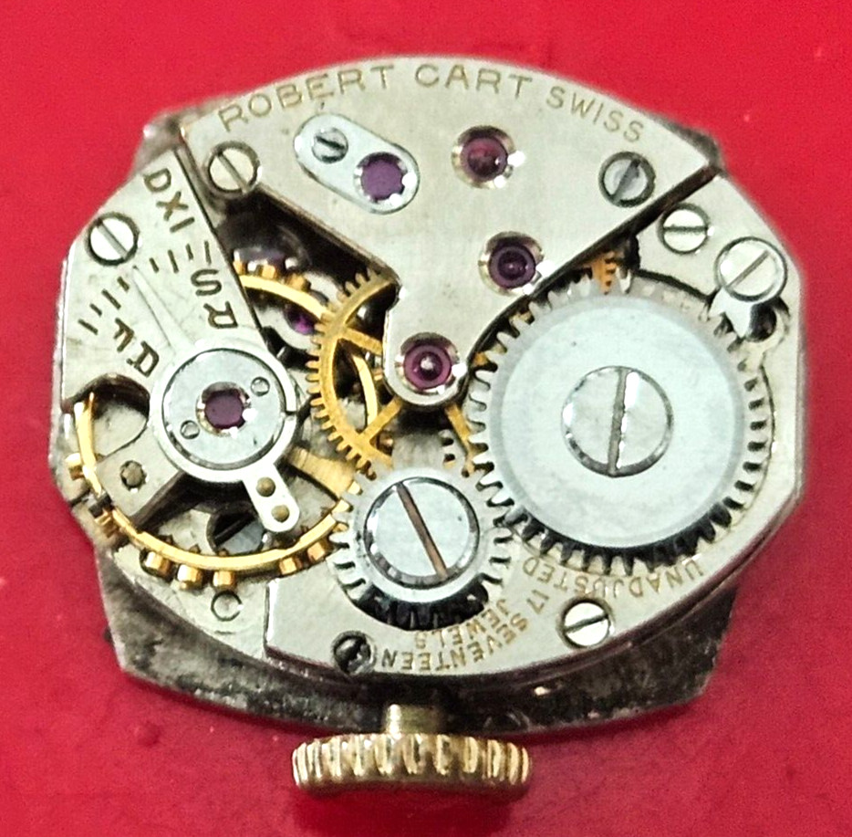 ROBERT CART 17J SWISS WATCH MOVEMENT (BALANCE RUNS WITH ROTATION) LOT.325
