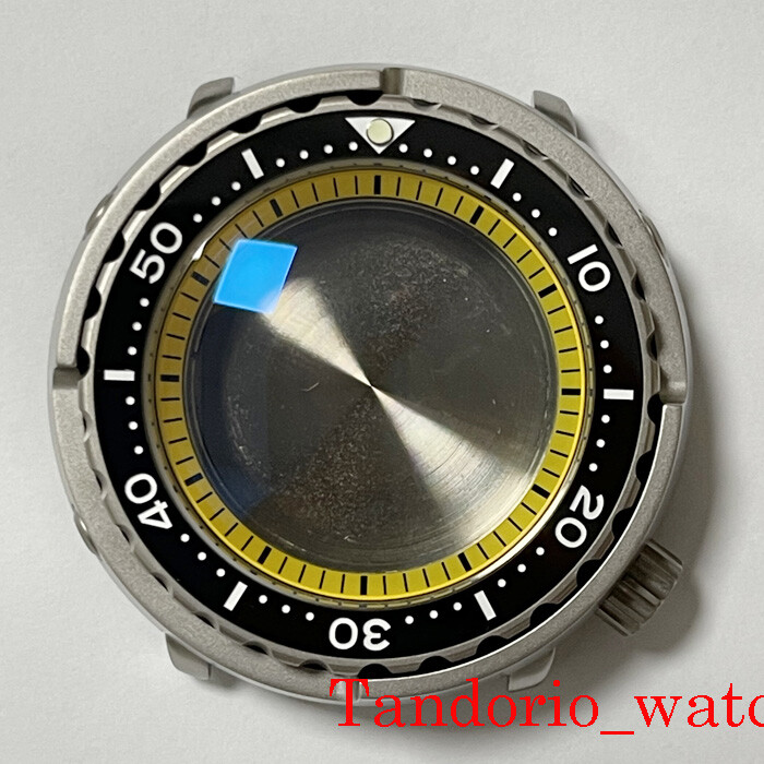 47mm Titanium Watch Case Sapphire Fit NH35A SKX007 SBBN031 200M Waterproof parts