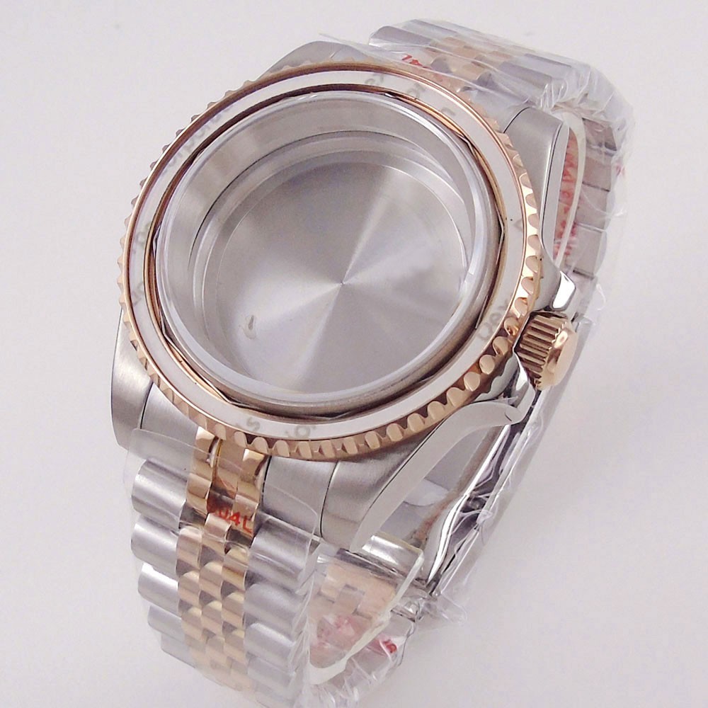 200M Diver Watch Case 40mm Sapphire Fit NH35 NH34 GMT PT5000 Steel Slide Buckle