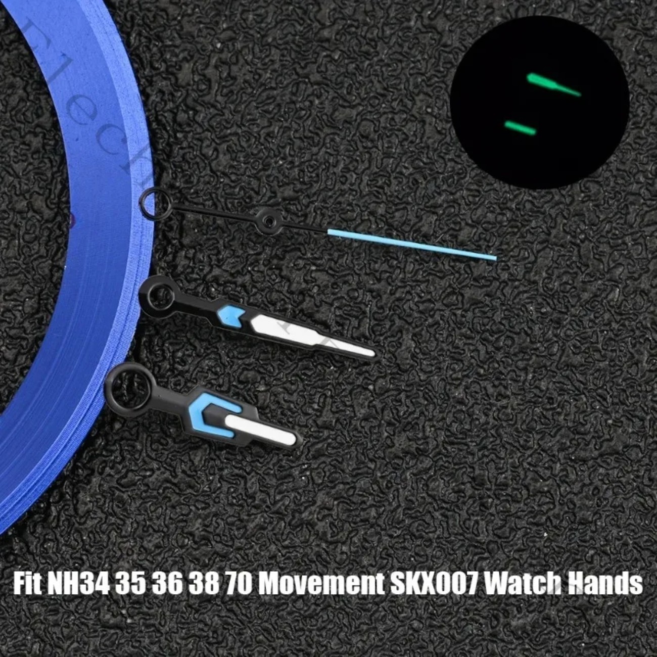C3 Green Luminous Watch Hands for NH35 NH34 NH36 7S26 4R35 Movement